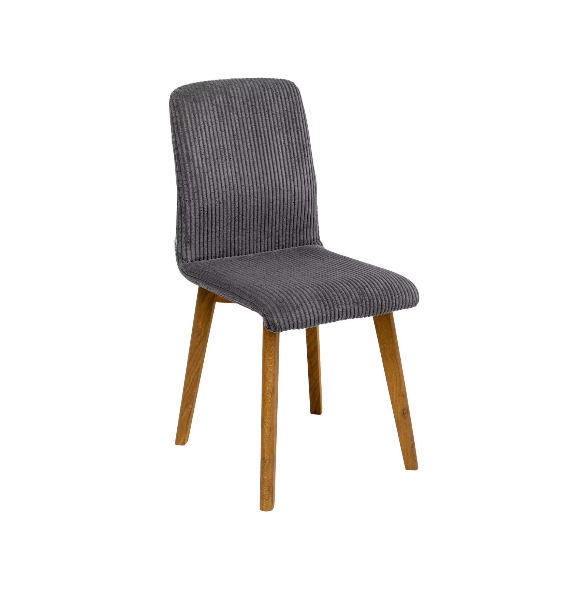 Chaise Lara Cord Côtelée Grise ^KARE Design Discount