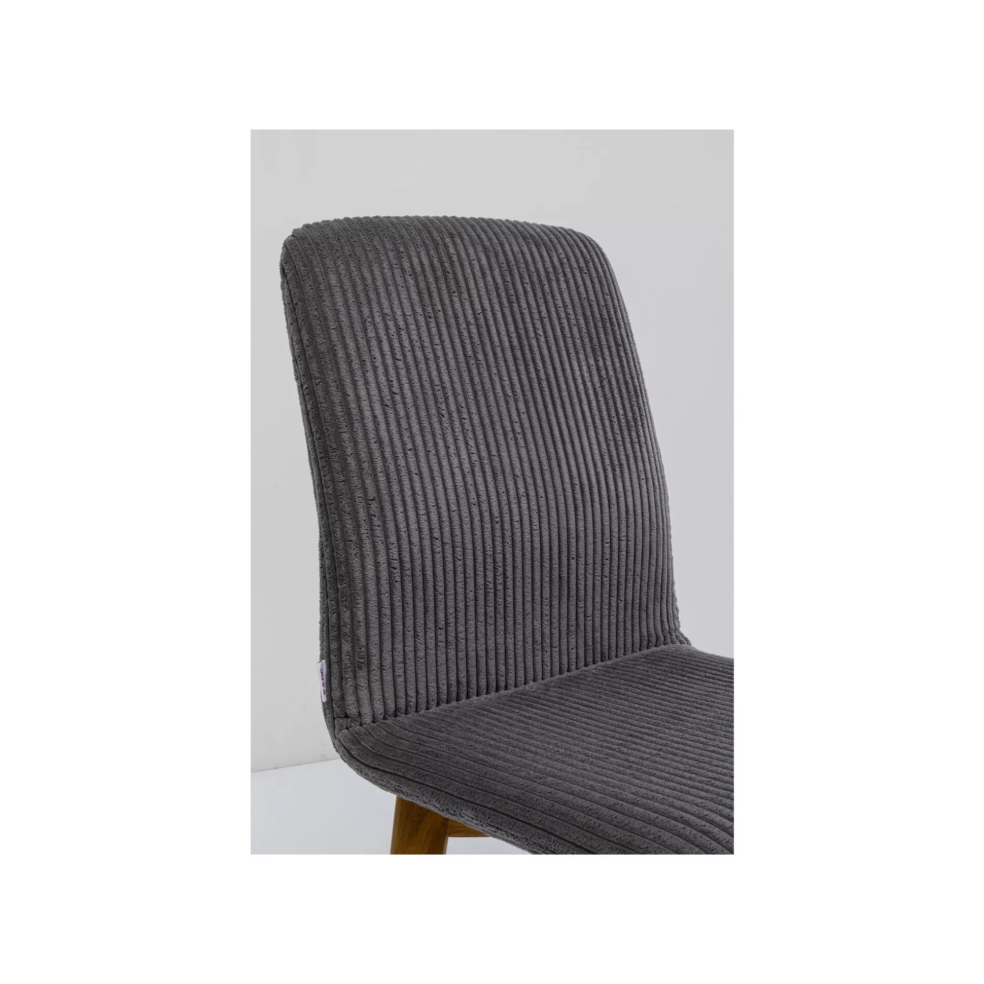 Chaise Lara Cord Côtelée Grise ^KARE Design Discount