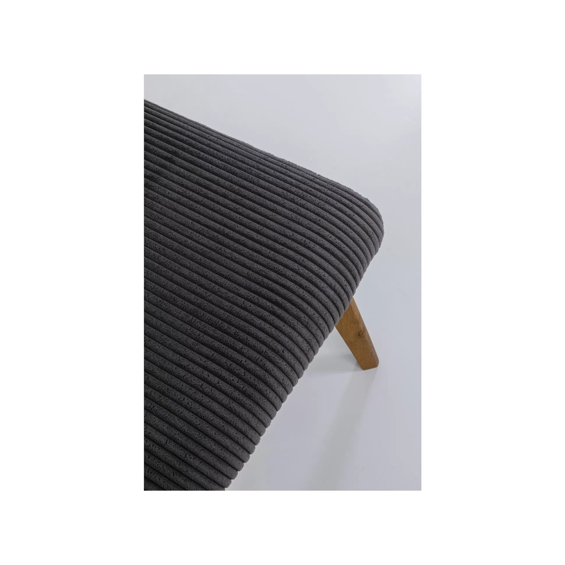 Chaise Lara Cord Côtelée Grise ^KARE Design Discount