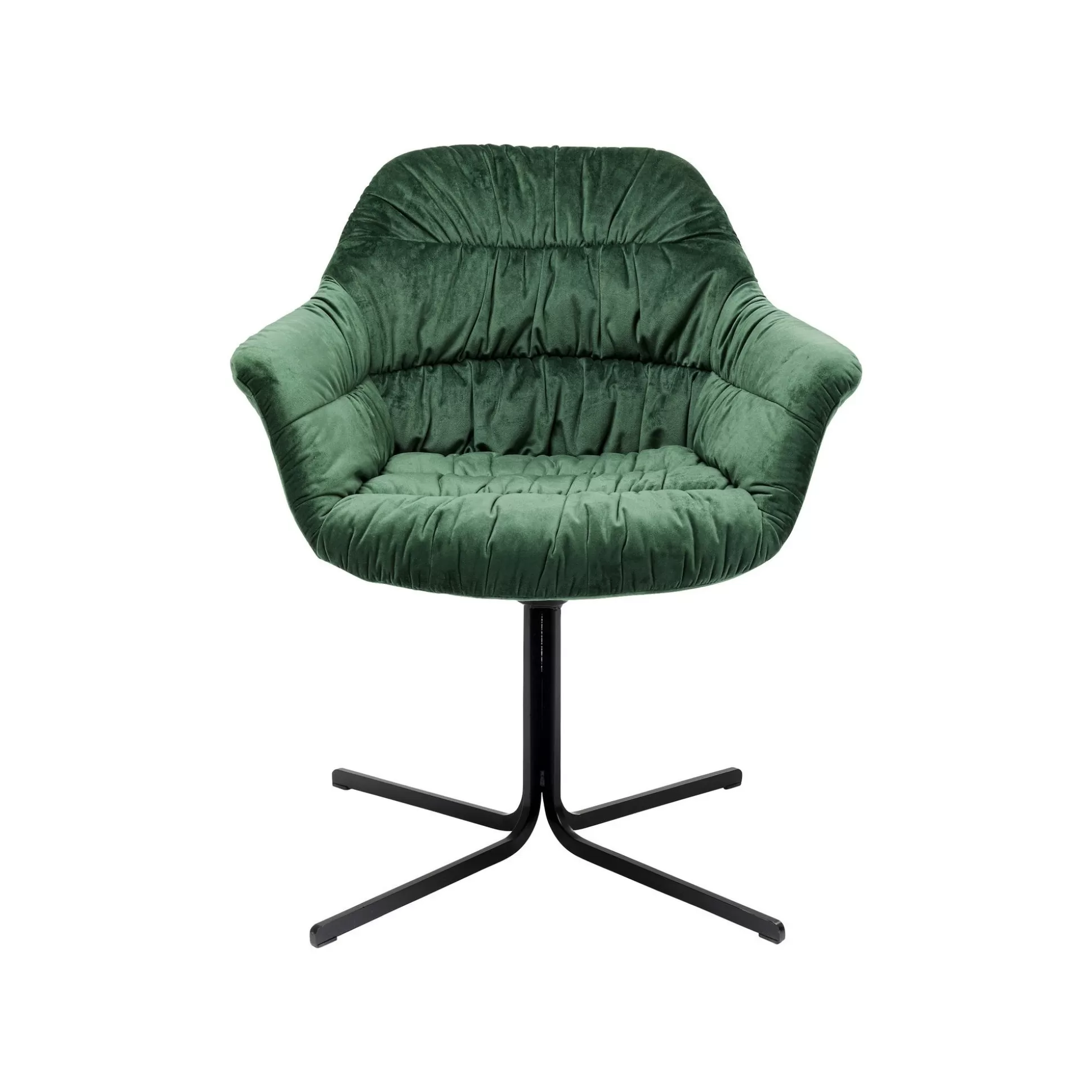 Chaise Pivotante Colmar Velours Vert ^KARE Design Discount