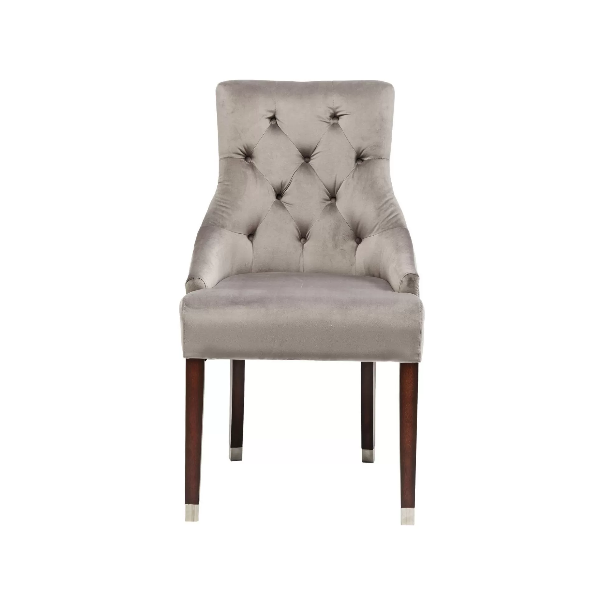 Chaise Prince Velours Gris ^KARE Design Online