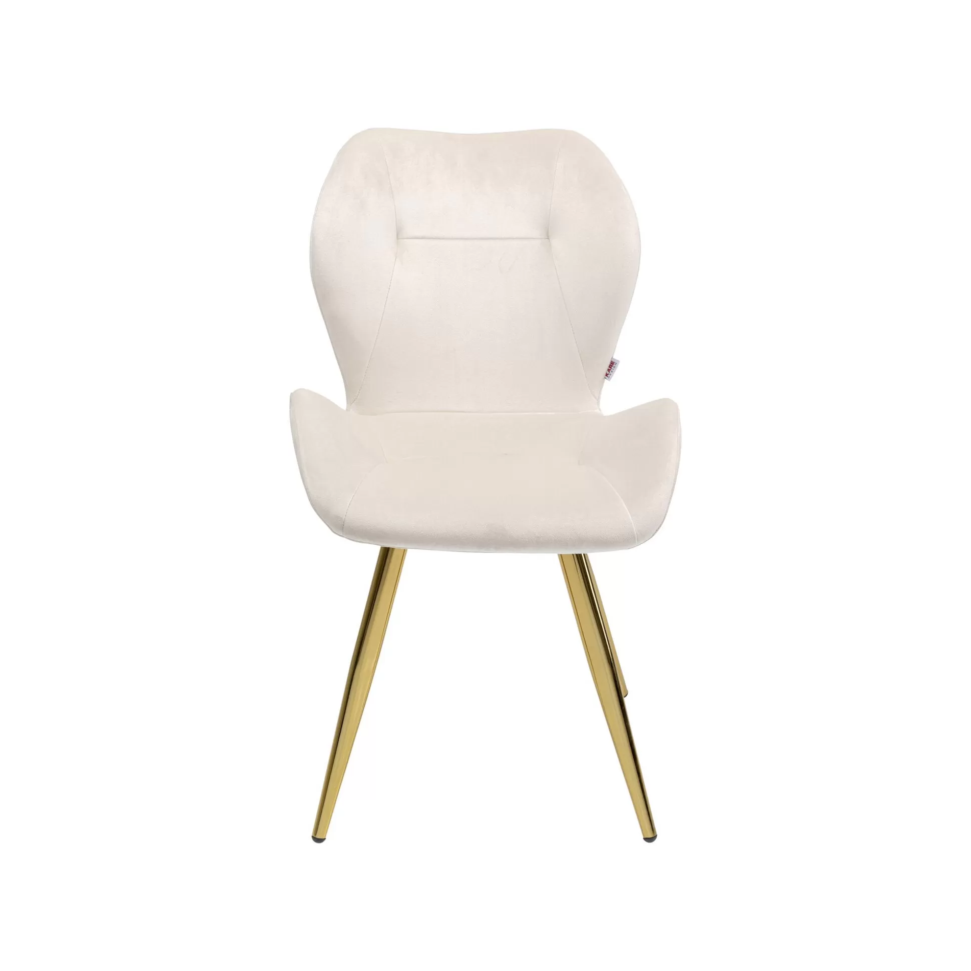 Chaise Viva Velours Crème Et Or ^KARE Design Best Sale