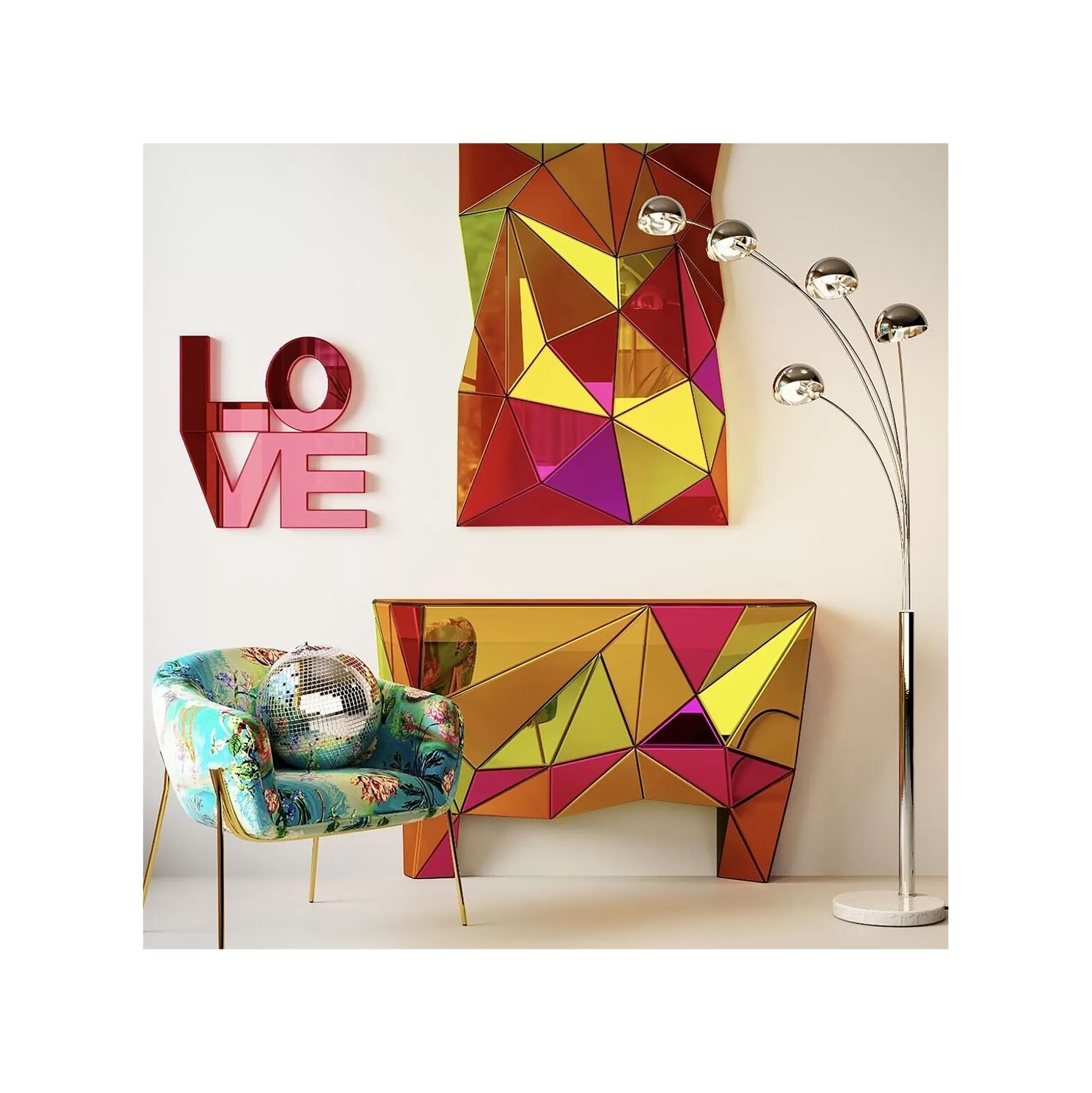 Console Prisma Colore 126x38cm ^KARE Design Best