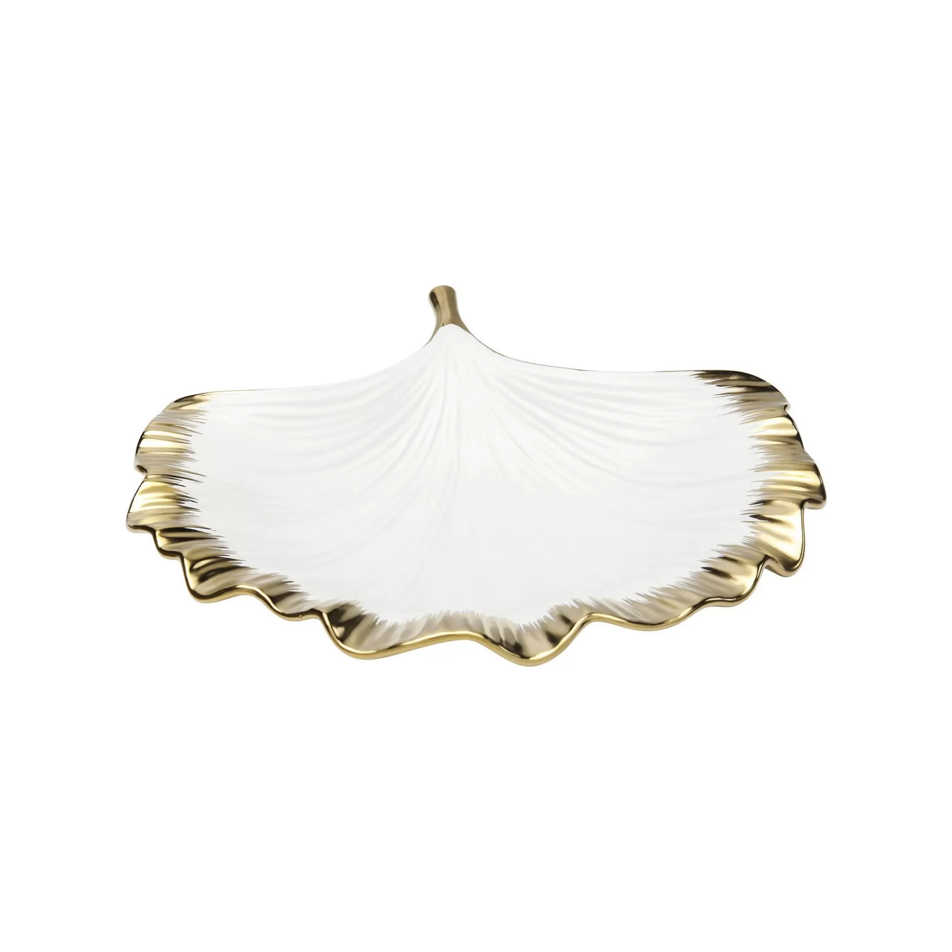 Coupe Feuille De Ginkgo Bordure Dorée ^KARE Design Store