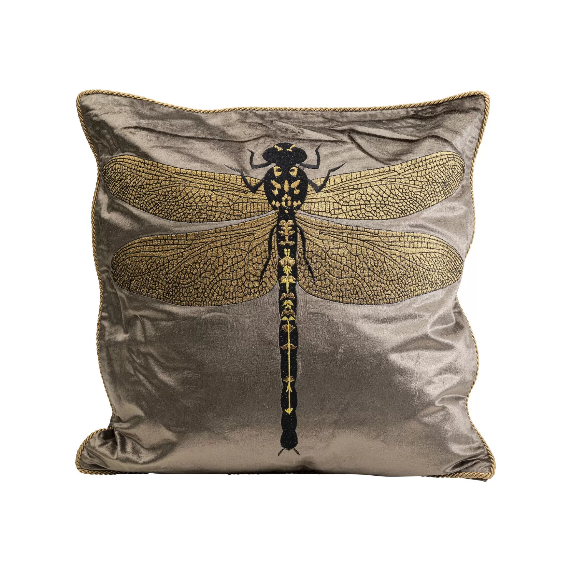 Coussin Libellule 40x40cm Marron ^KARE Design Cheap
