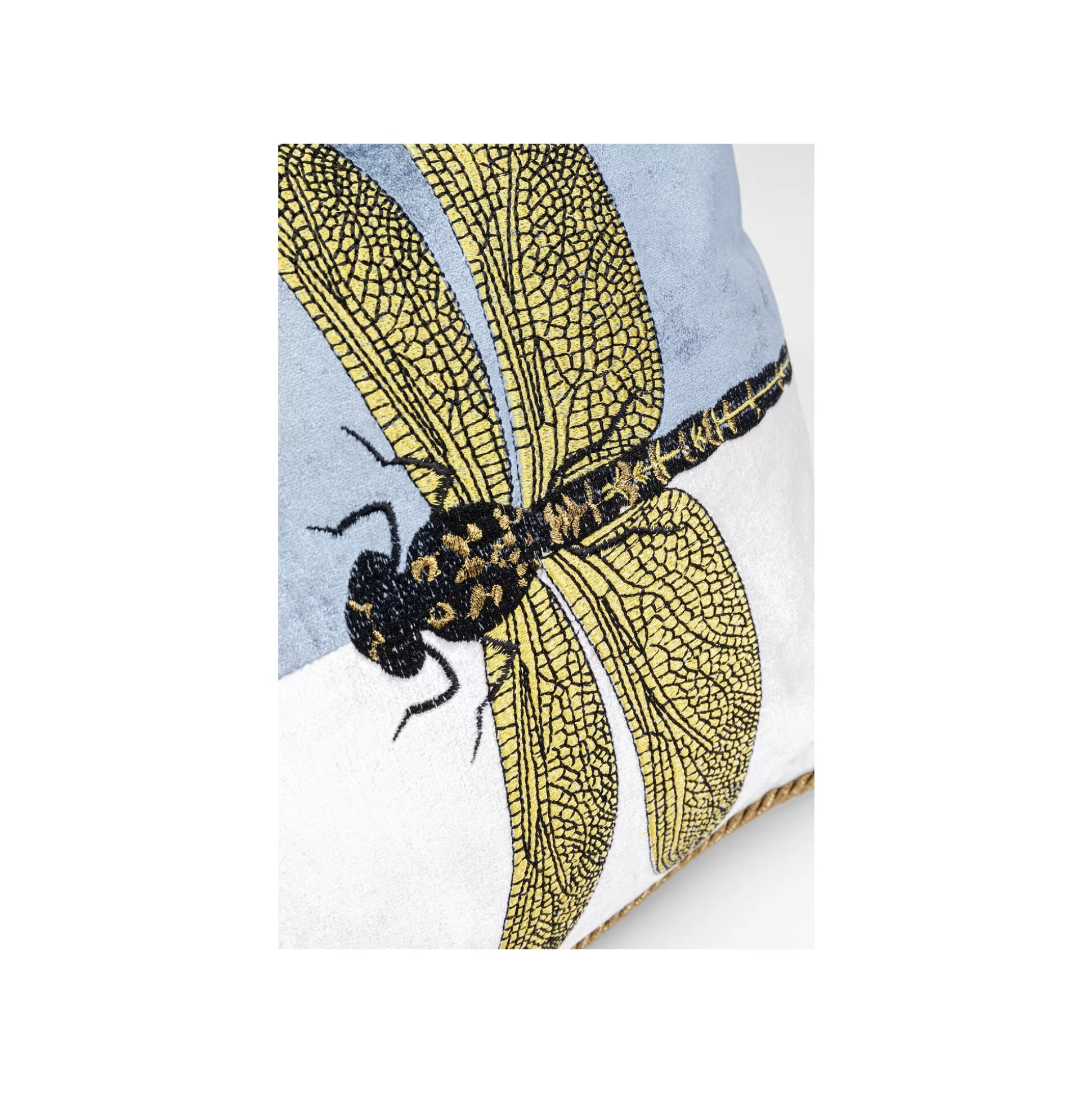 Coussin Libellules 50x30cm Blanc Et Bleu ^KARE Design Best Sale