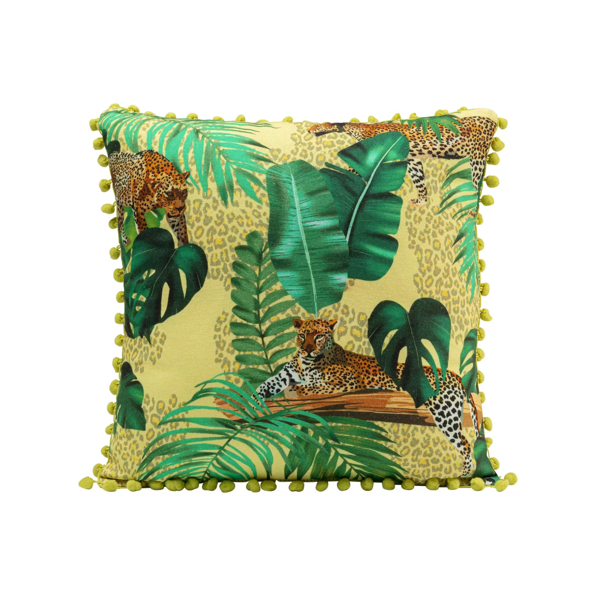 Coussin Léopard Feuilles ^KARE Design Clearance
