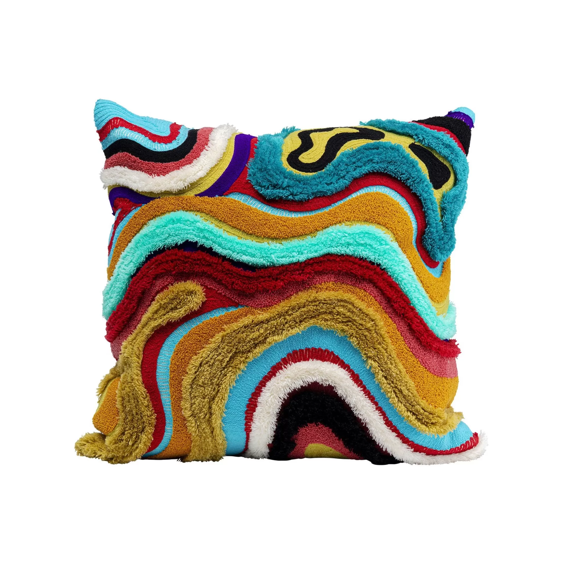 Coussin Vagues Multicolores ^KARE Design Discount