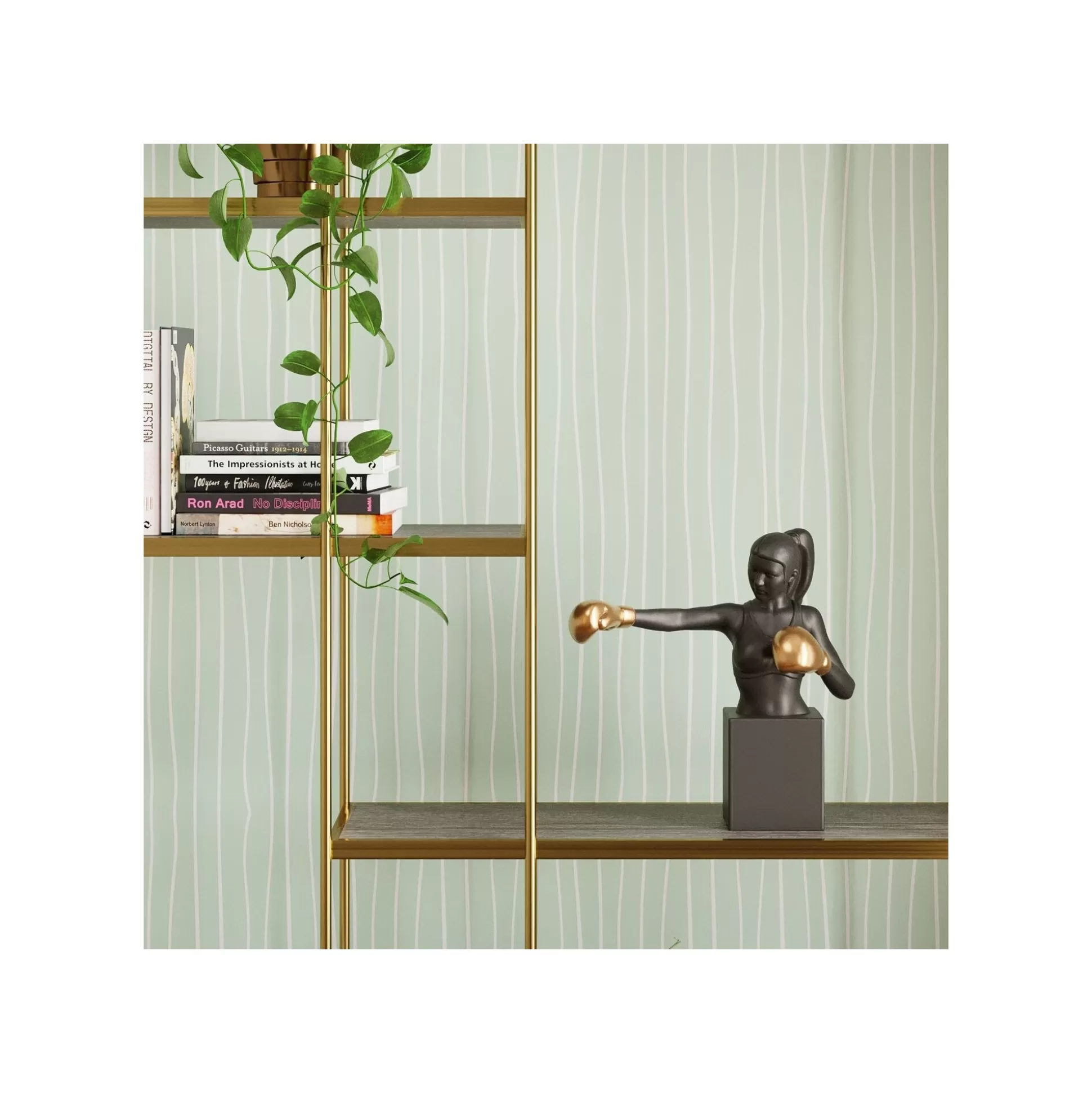 Déco Boxeuse Noire 40cm ^KARE Design Clearance