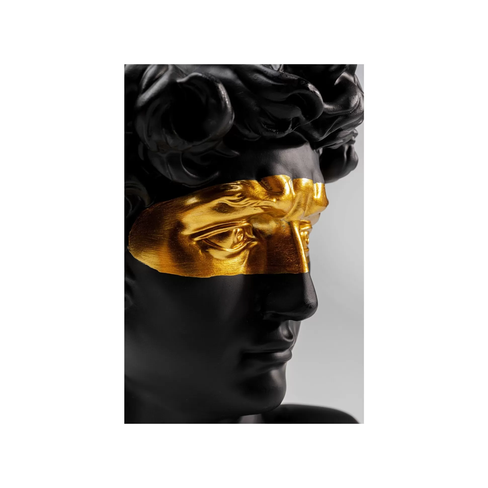 Déco Buste Homme Noir Profil Masque Doré ^KARE Design Cheap