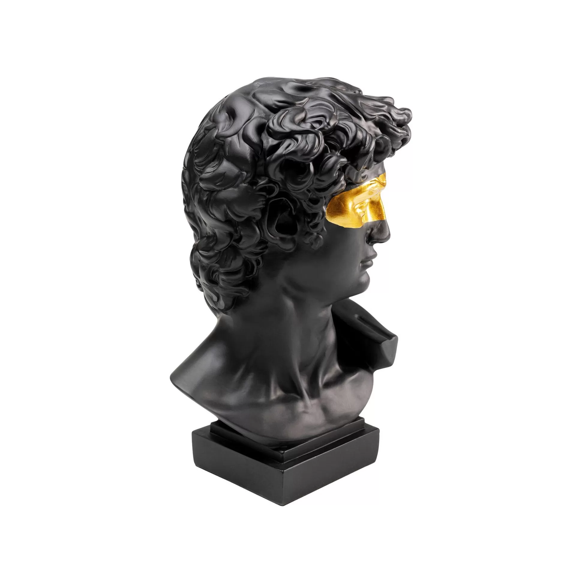 Déco Buste Homme Noir Profil Masque Doré ^KARE Design Cheap