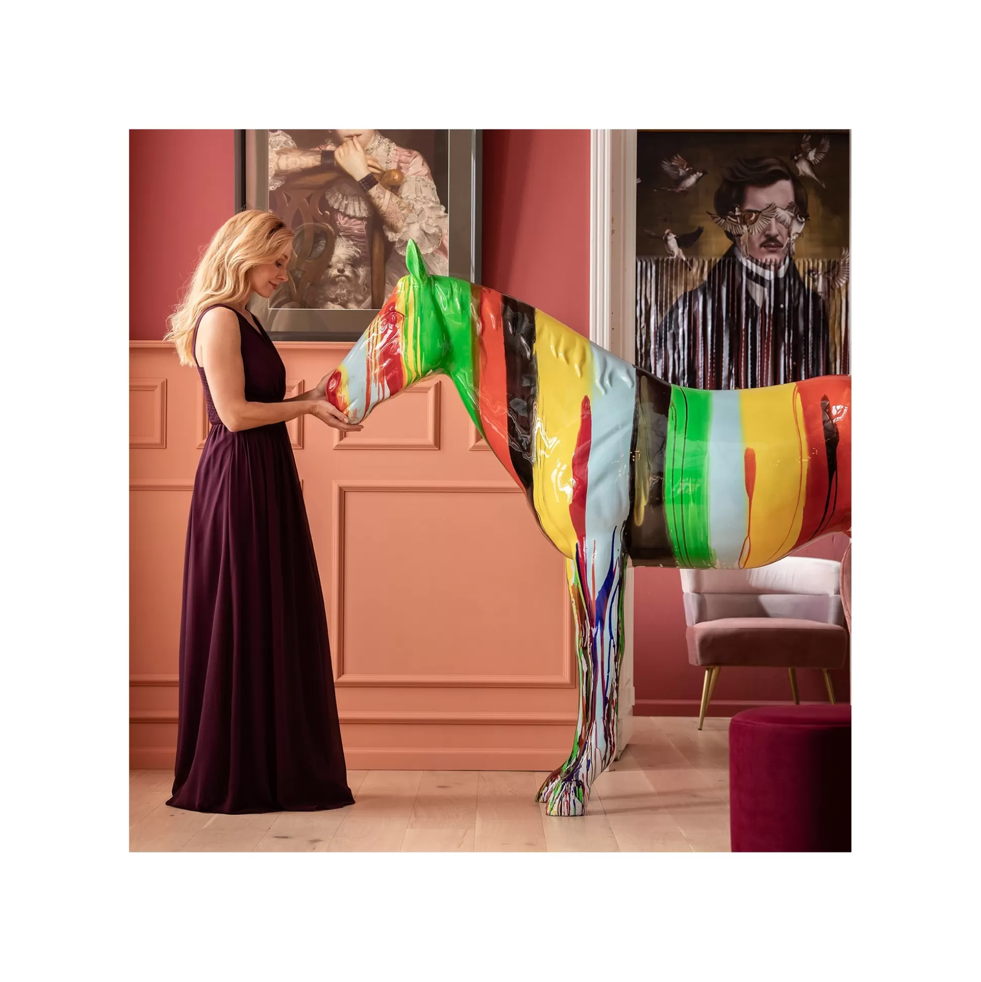 Déco Cheval Multicolore XXL ^KARE Design Shop