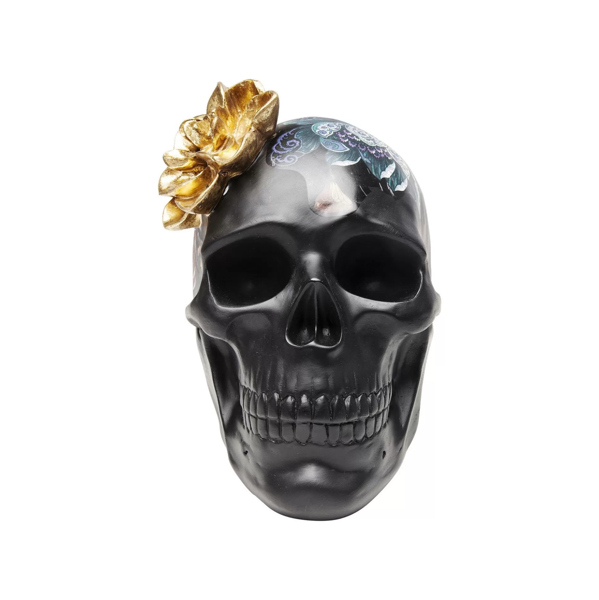 Déco Crâne Noir Fleurs ^KARE Design Shop
