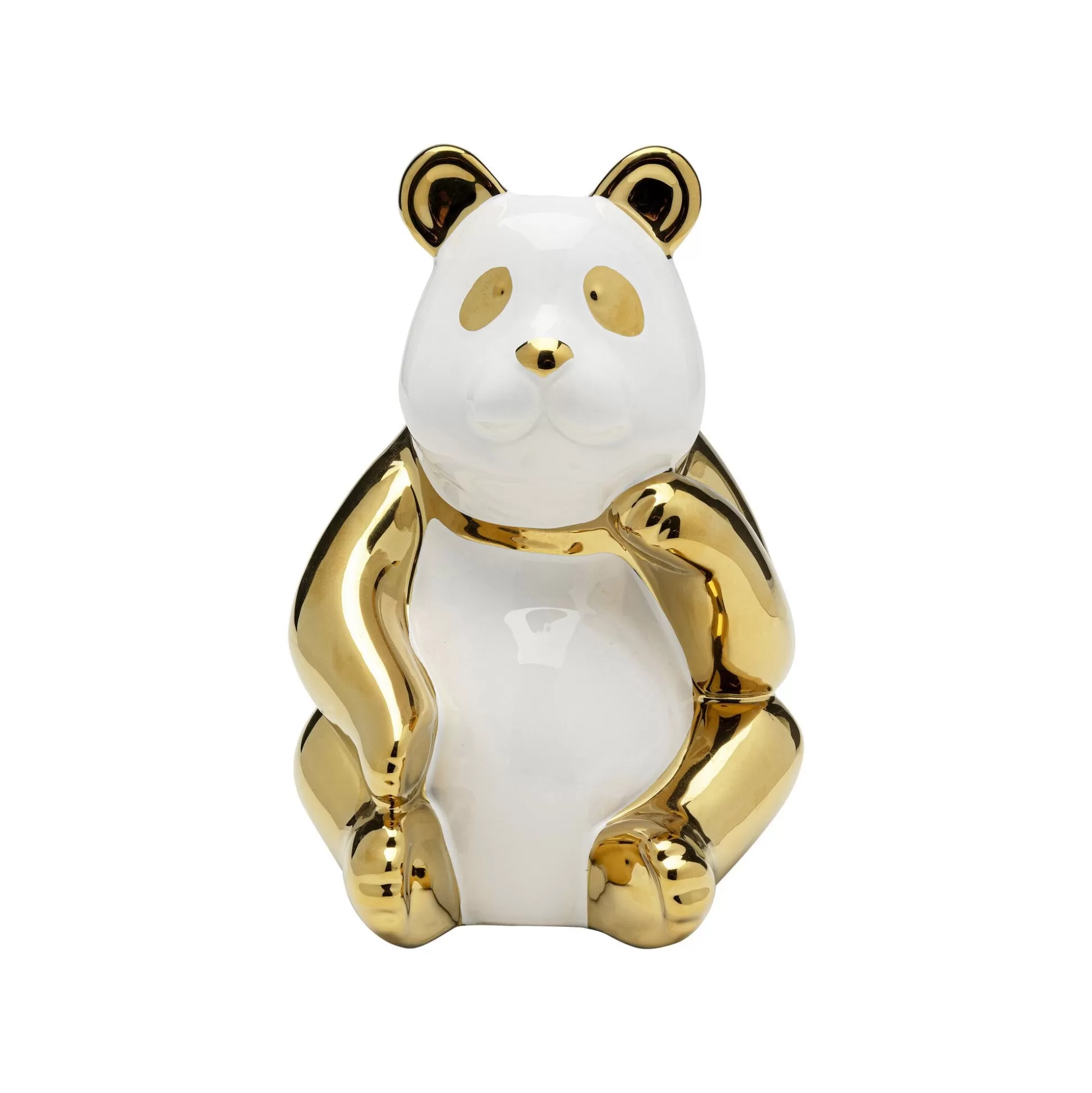 Déco Panda Doré Et Blanc Assis 19cm ^KARE Design Best