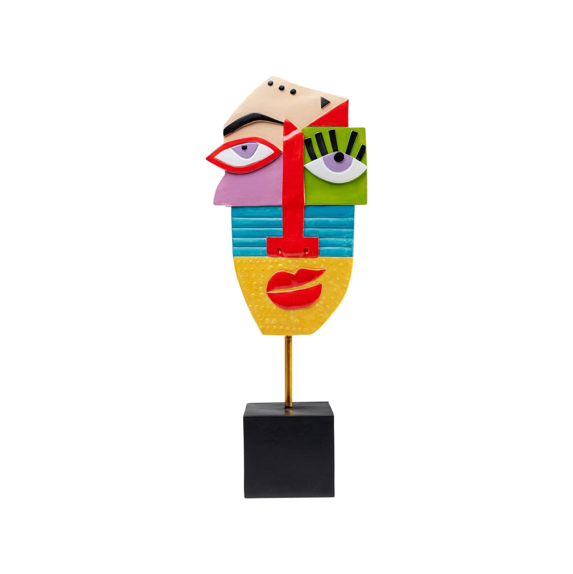 Déco Visage Abstrait Multicolore ^KARE Design Store