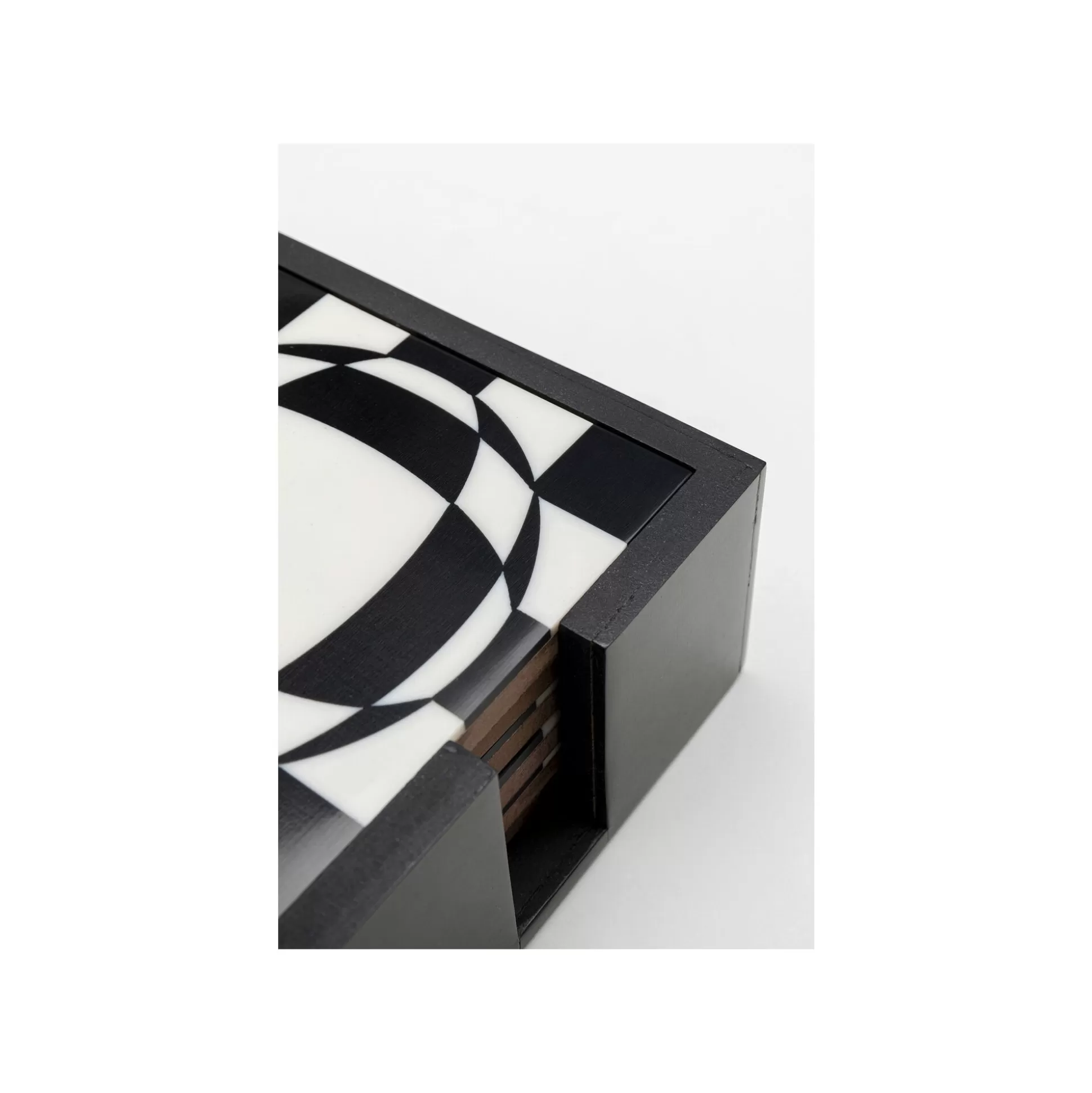 Dessous De Verre Miracle Noirs Et Blancs Set De 6 ^KARE Design Sale