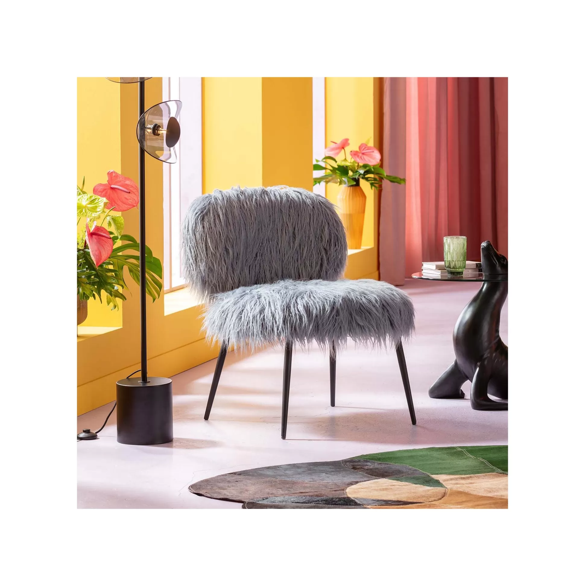 Fauteuil Buck Gris ^KARE Design Outlet