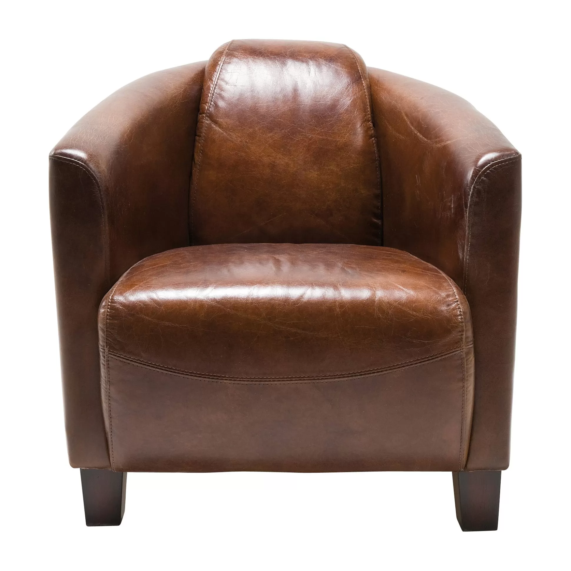 Fauteuil Cigar Lounge Cuir Vintage ^KARE Design Store