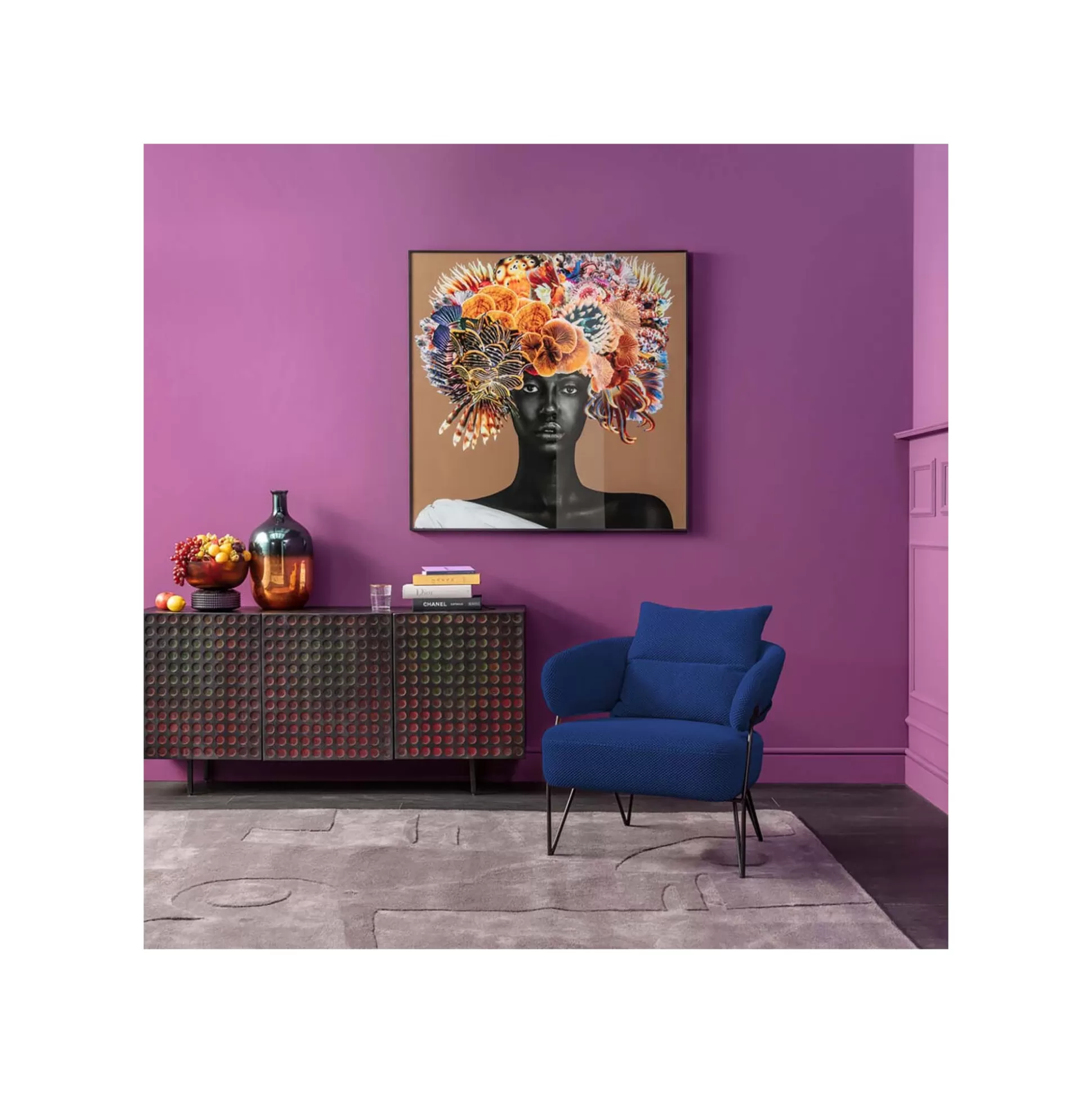 Fauteuil Peppo Bleu ^KARE Design Clearance