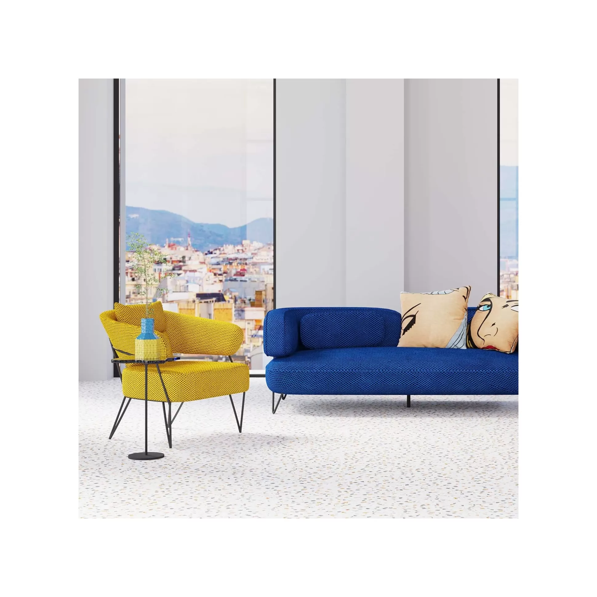 Fauteuil Peppo Jaune ^KARE Design Shop