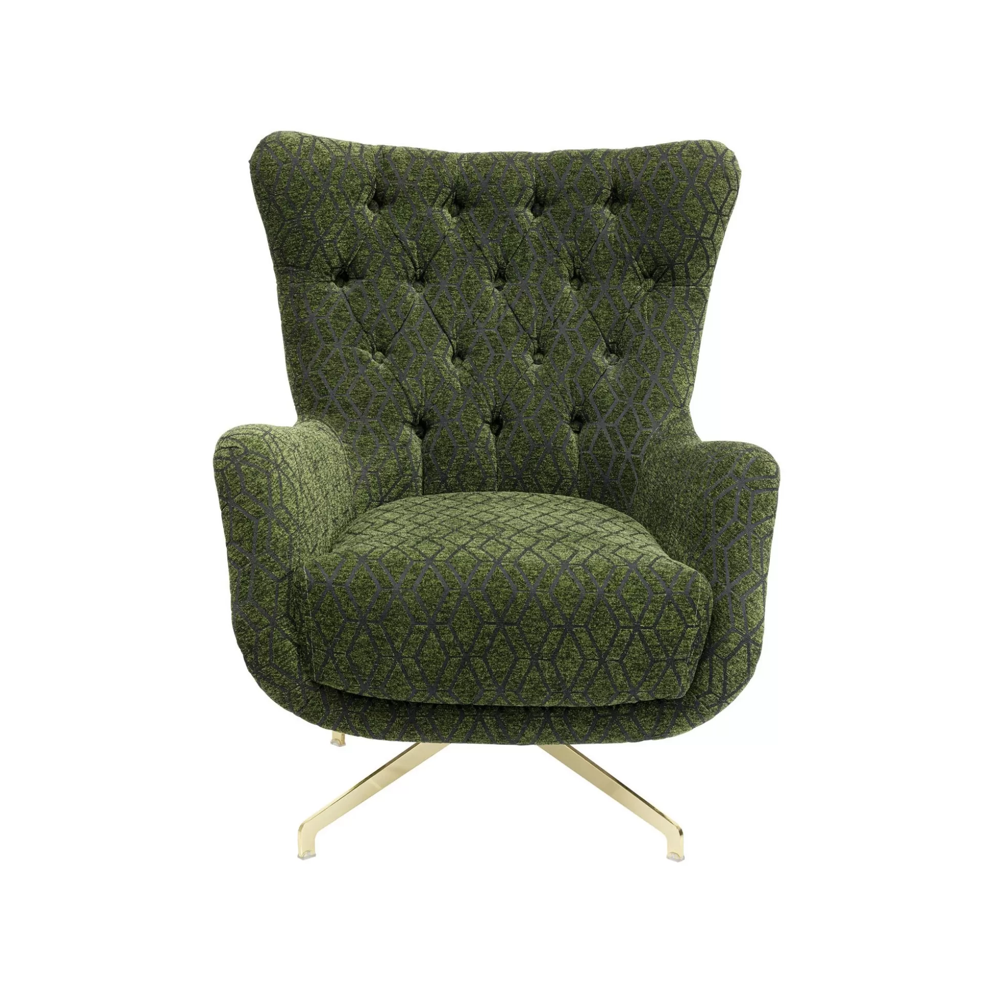 Fauteuil Pivotant Bellini Vert ^KARE Design Clearance