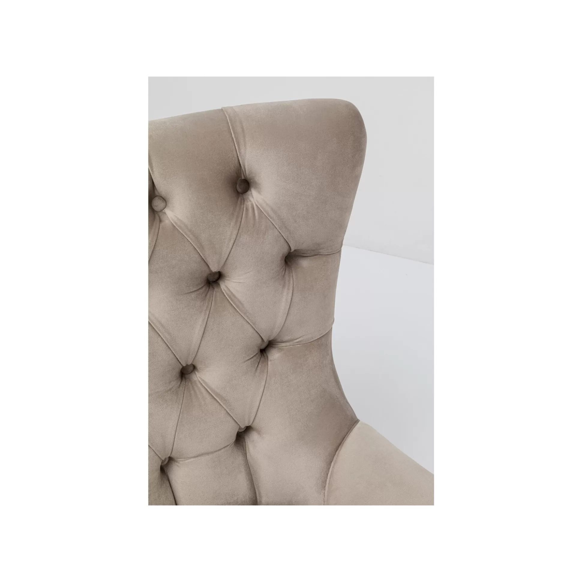 Fauteuil Pivotant Bellissima Velours Beige ^KARE Design Flash Sale