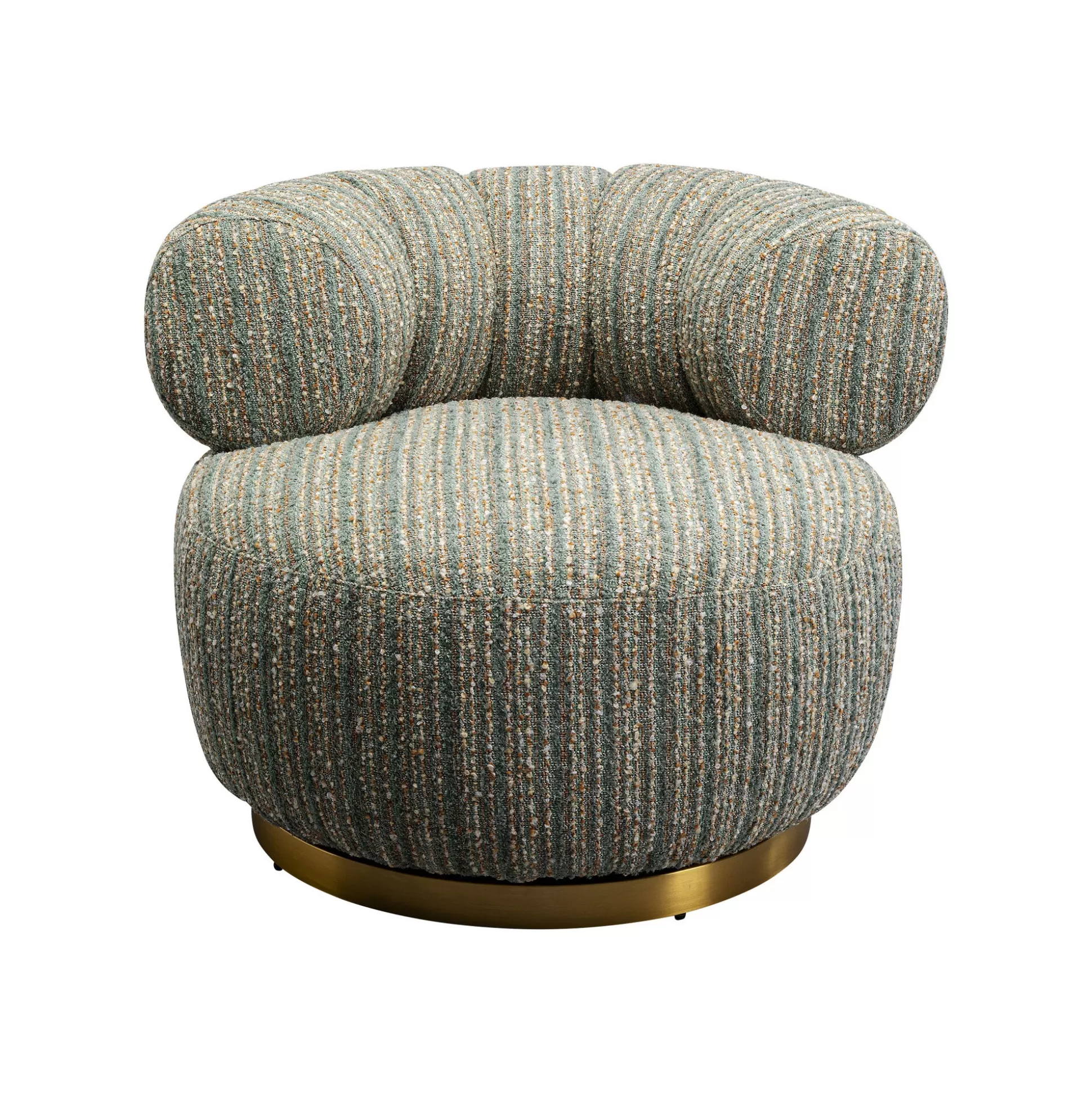 Fauteuil Pivotant Couture Vert ^KARE Design Sale