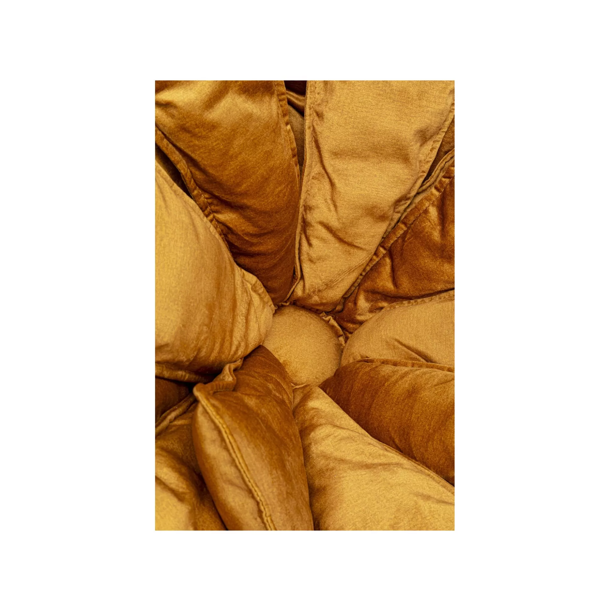 Fauteuil Pivotant Et Repose-pieds Blossom Ocre ^KARE Design Flash Sale