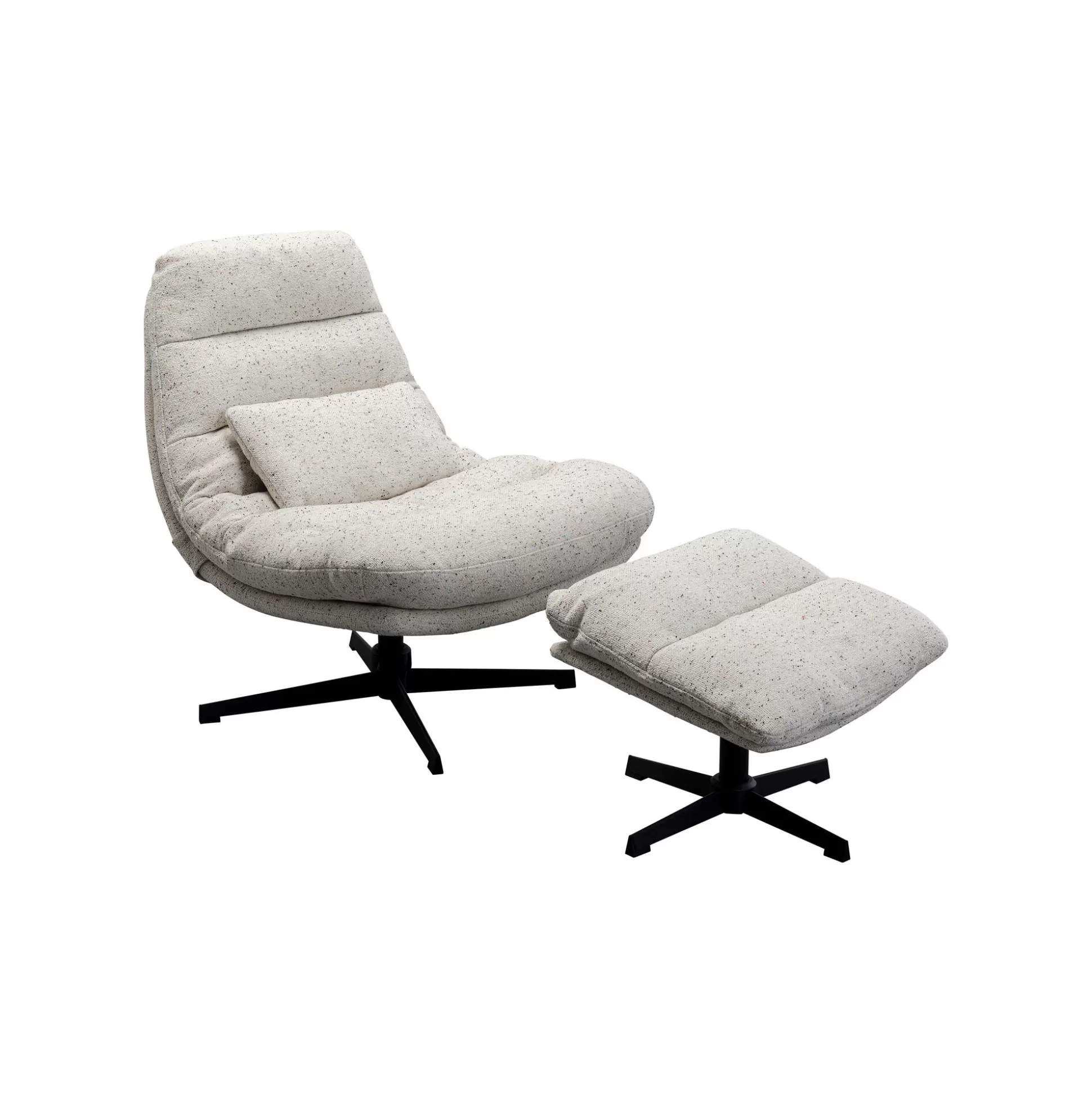 Fauteuil Pivotant Et Repose-pieds Columbia ^KARE Design Store