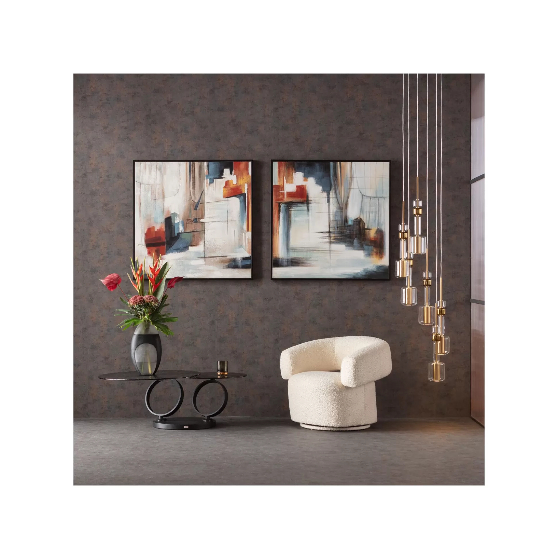 Fauteuil Pivotant Maye Crème ^KARE Design New