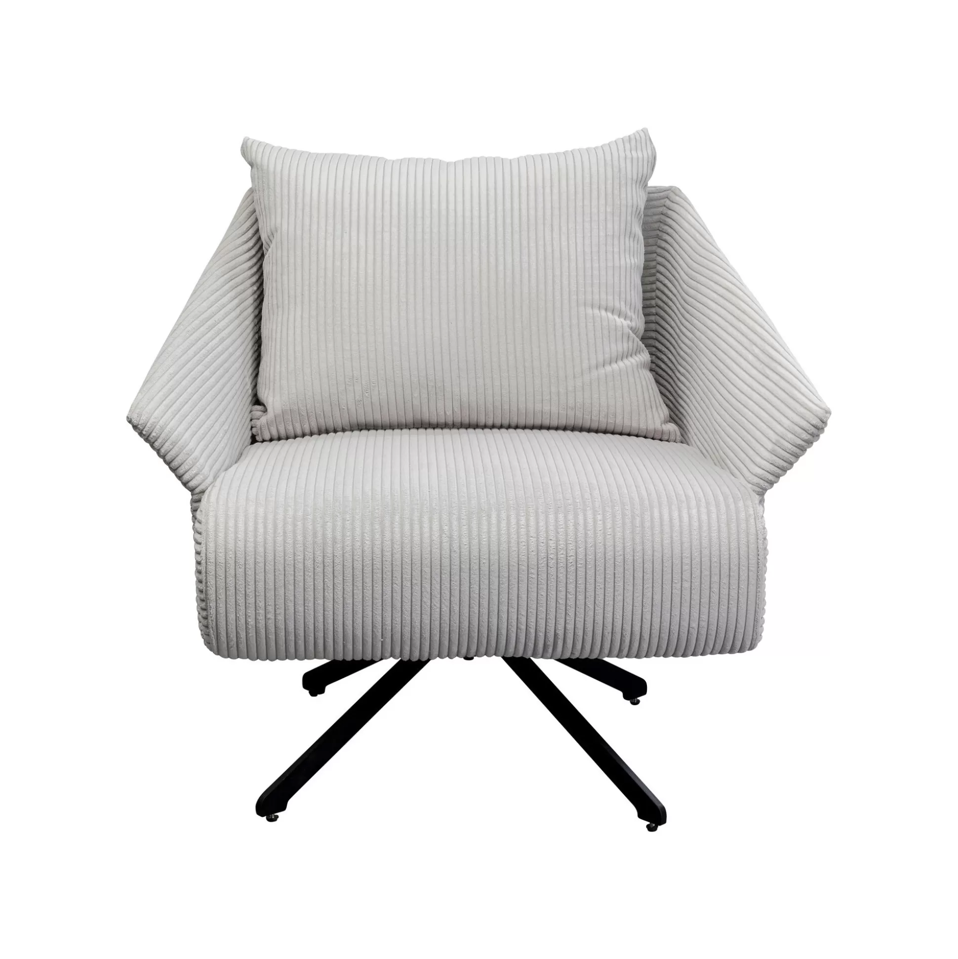 Fauteuil Pivotant Milo Velours Beige ^KARE Design Store