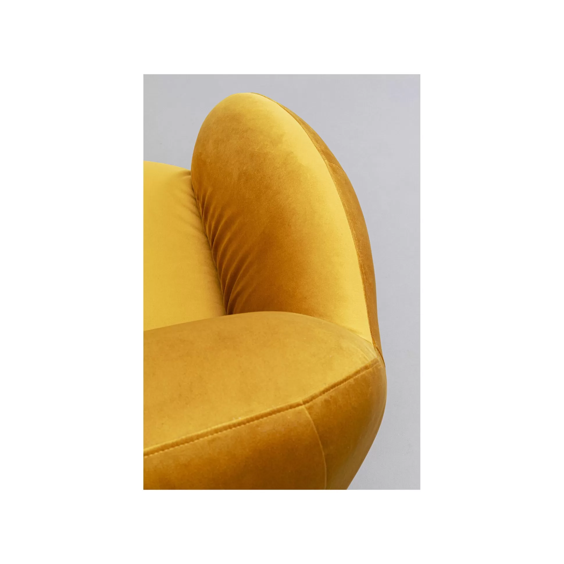Fauteuil Pivotant Nube Velours Jaune ^KARE Design Store