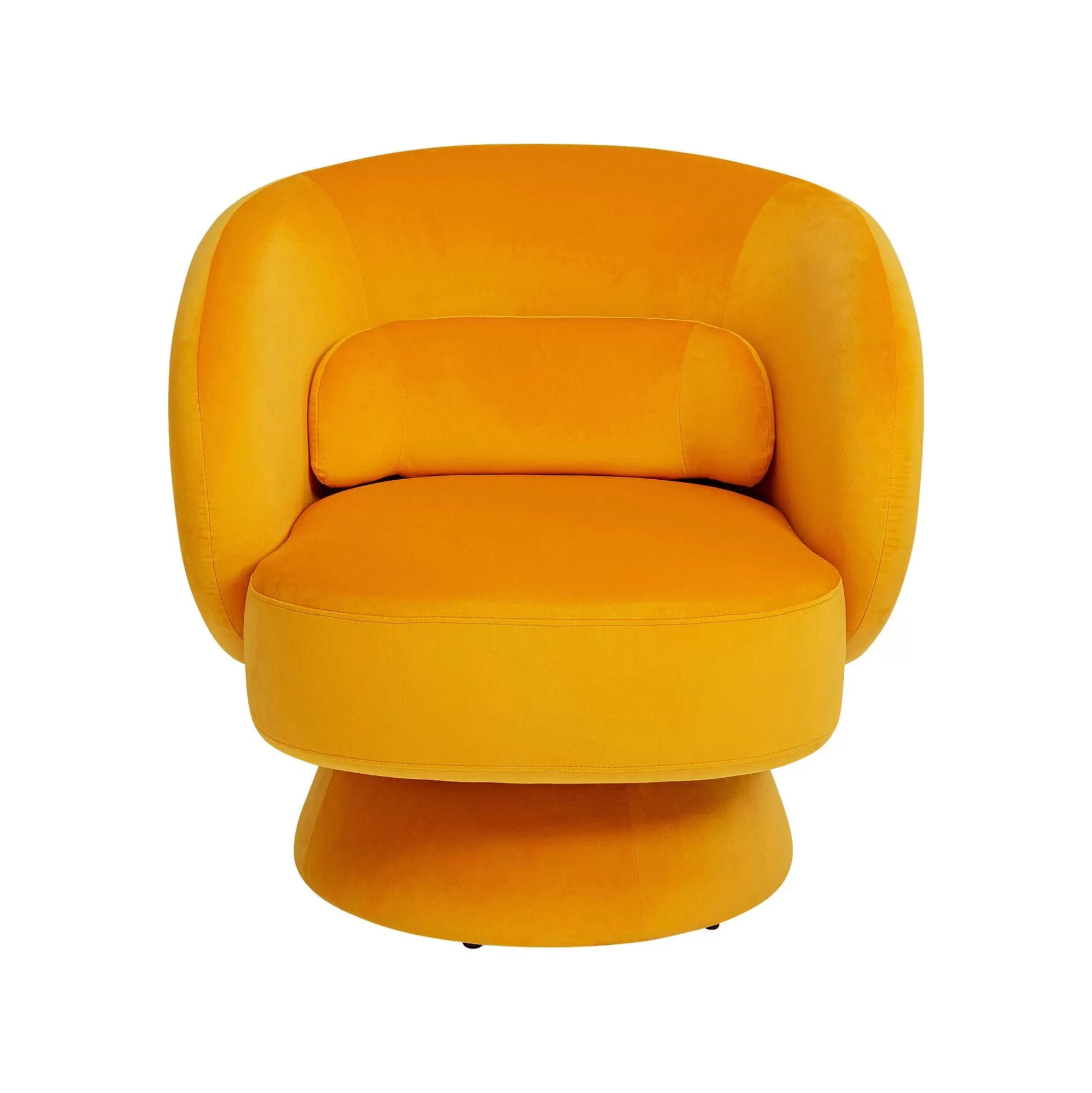 Fauteuil Pivotant Orion Velours Jaune ^KARE Design Best