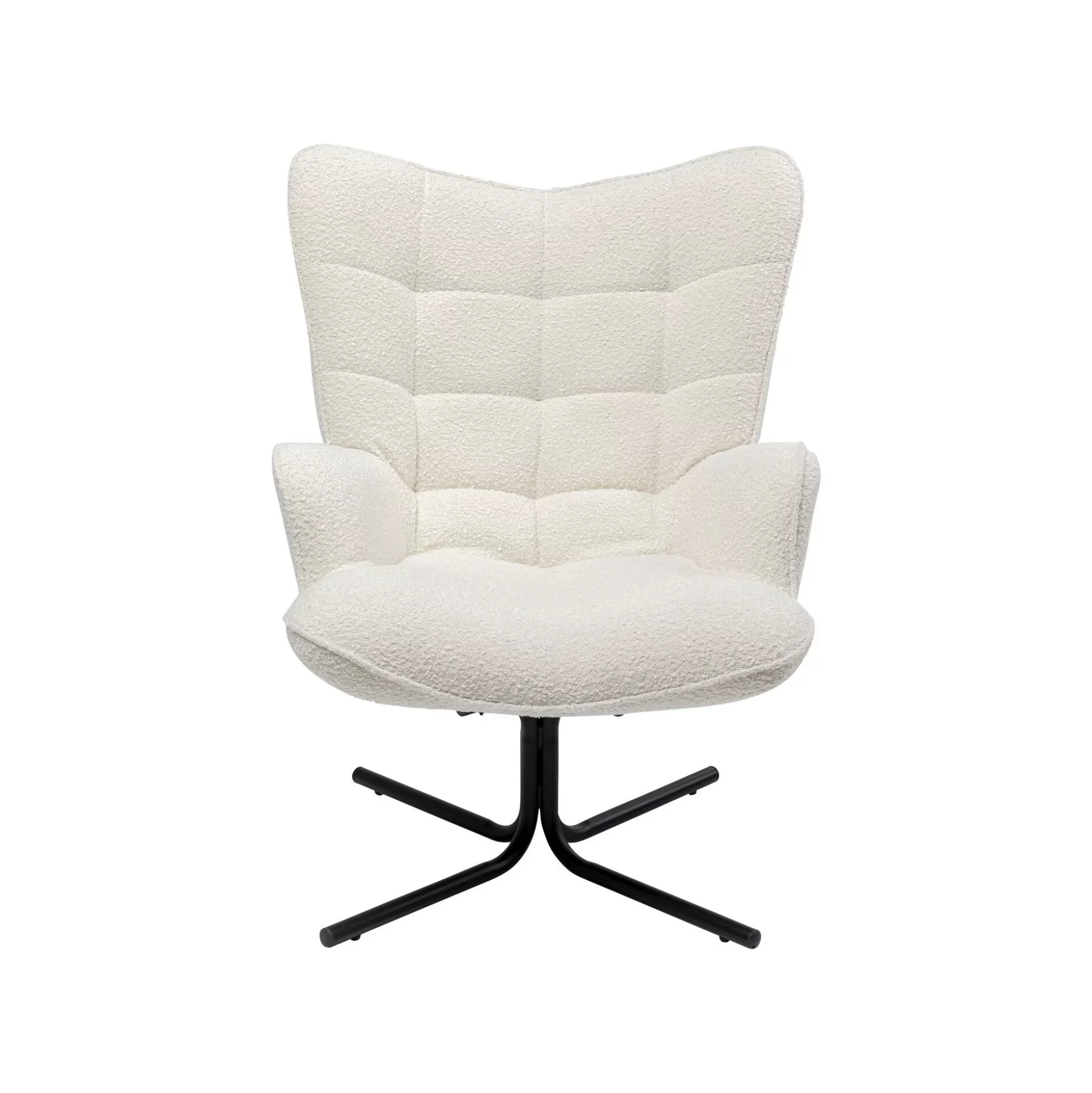 Fauteuil Pivotant Oscar Boucle Crème ^KARE Design Clearance