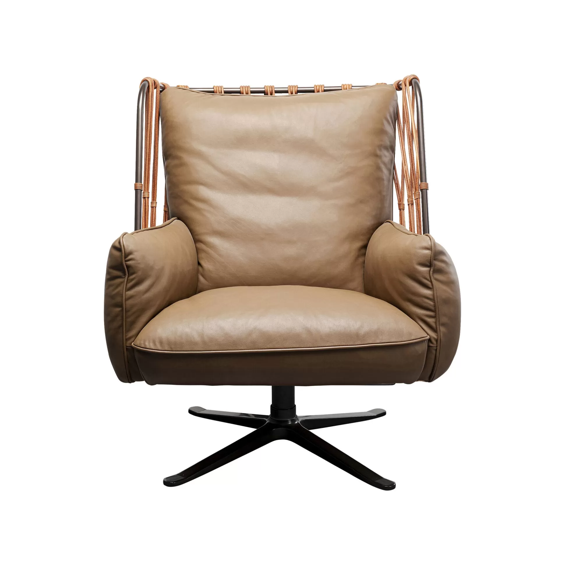 Fauteuil Pivotant Paradiso Marron ^KARE Design Store