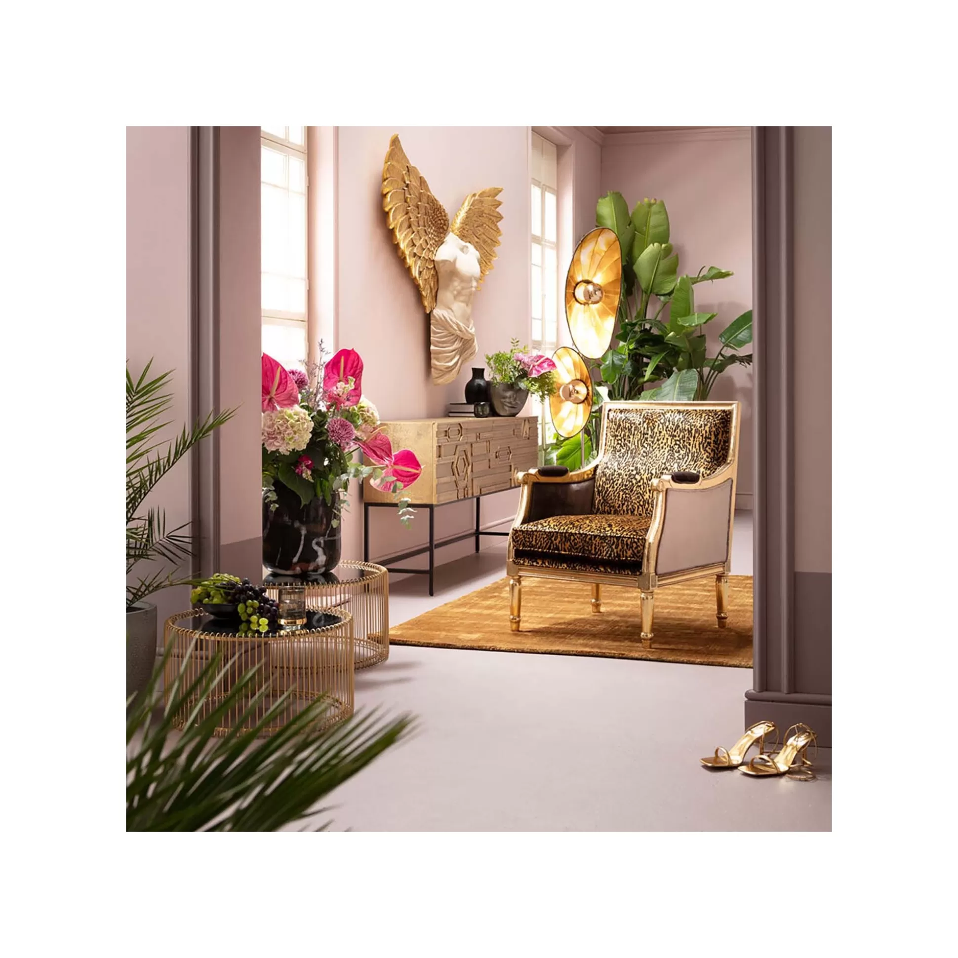 Fauteuil Regency Léopard ^KARE Design Outlet