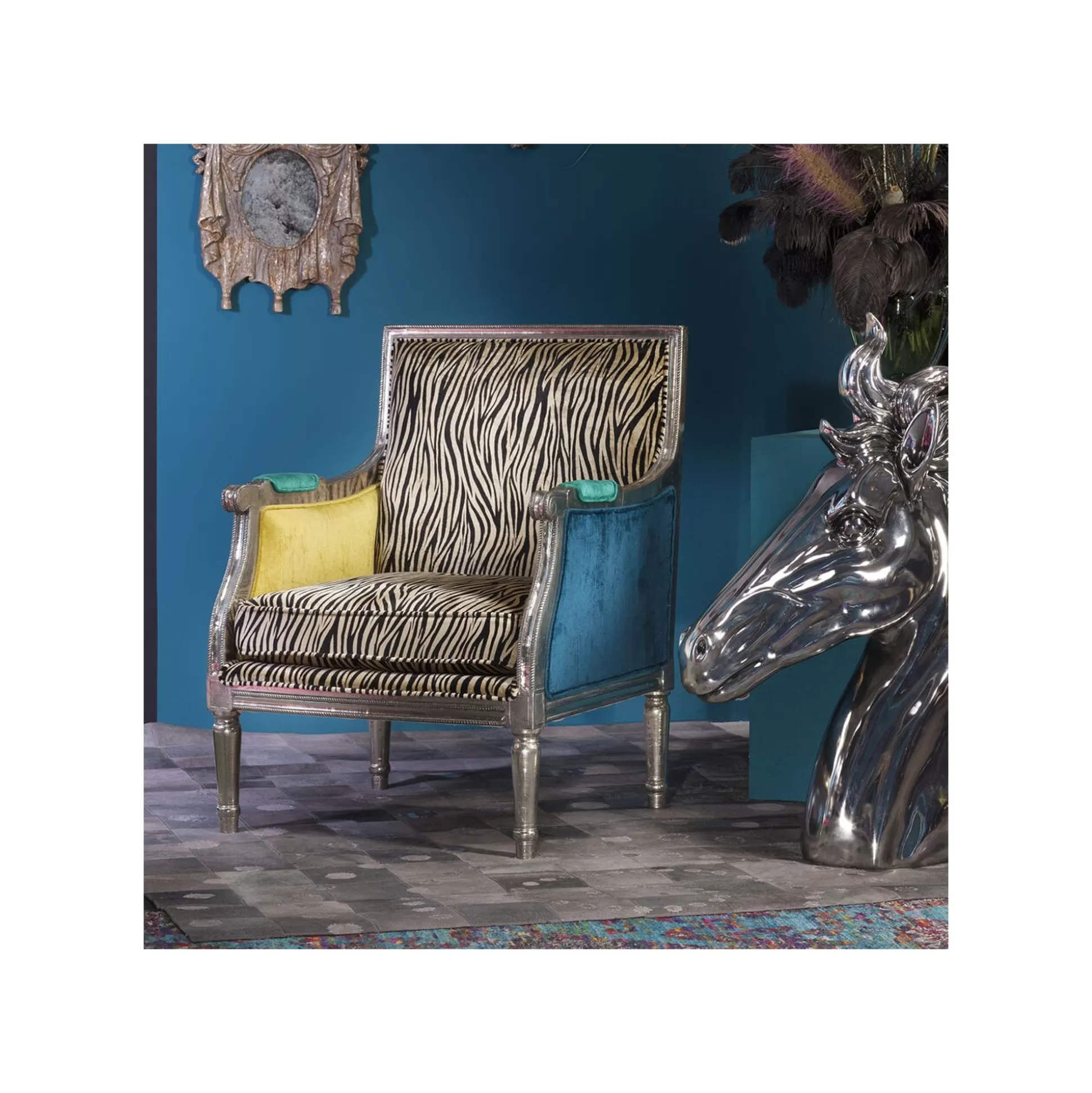 Fauteuil Regency Zèbre ^KARE Design New