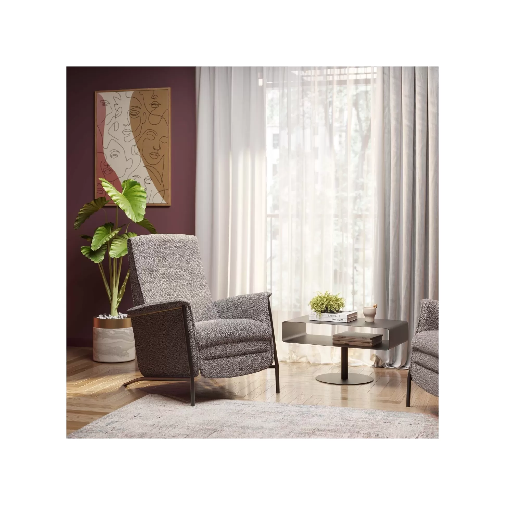 Fauteuil Relax Lazy Gris ^KARE Design Store