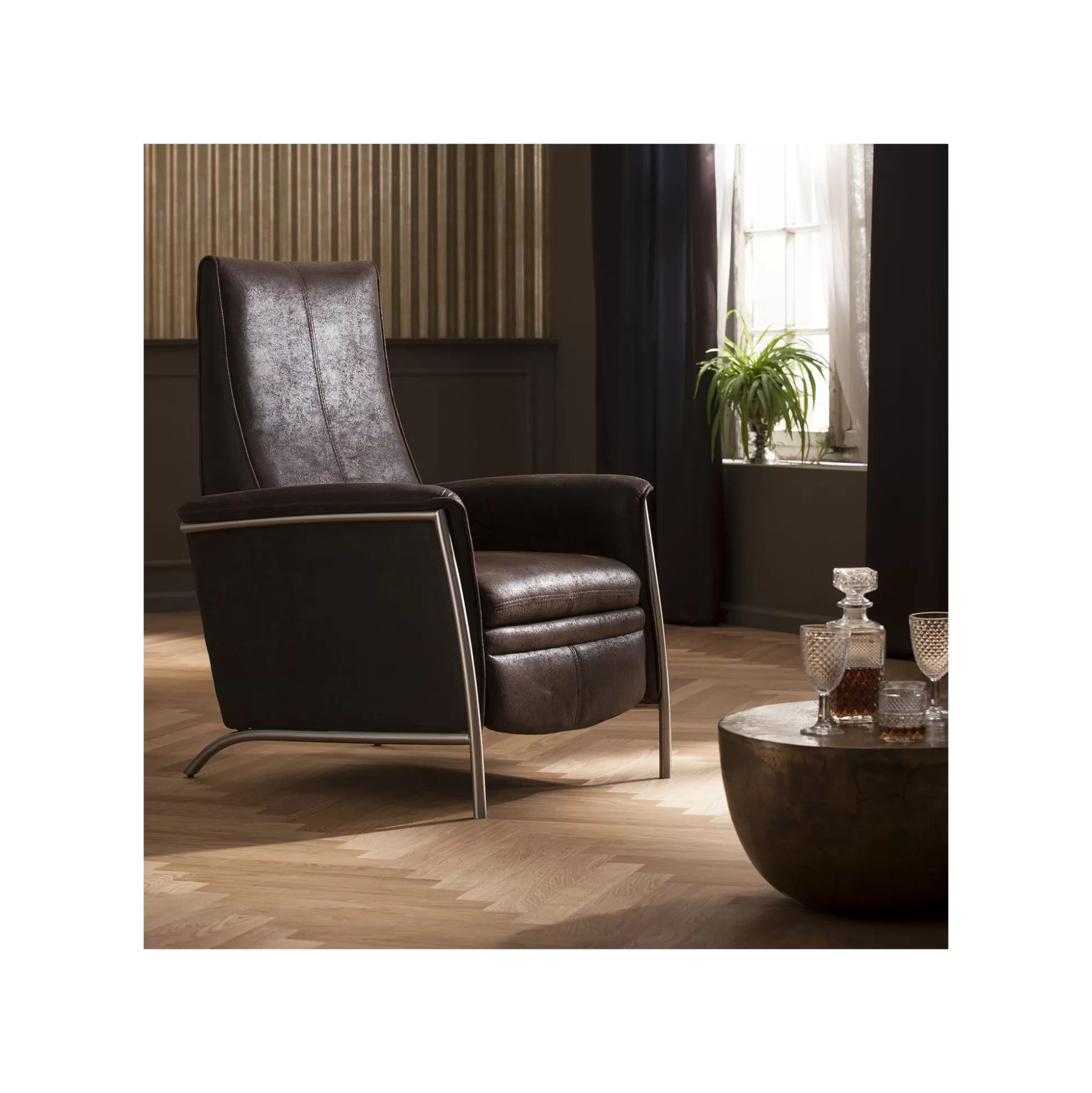 Fauteuil Relax Lazy Marron ^KARE Design Best