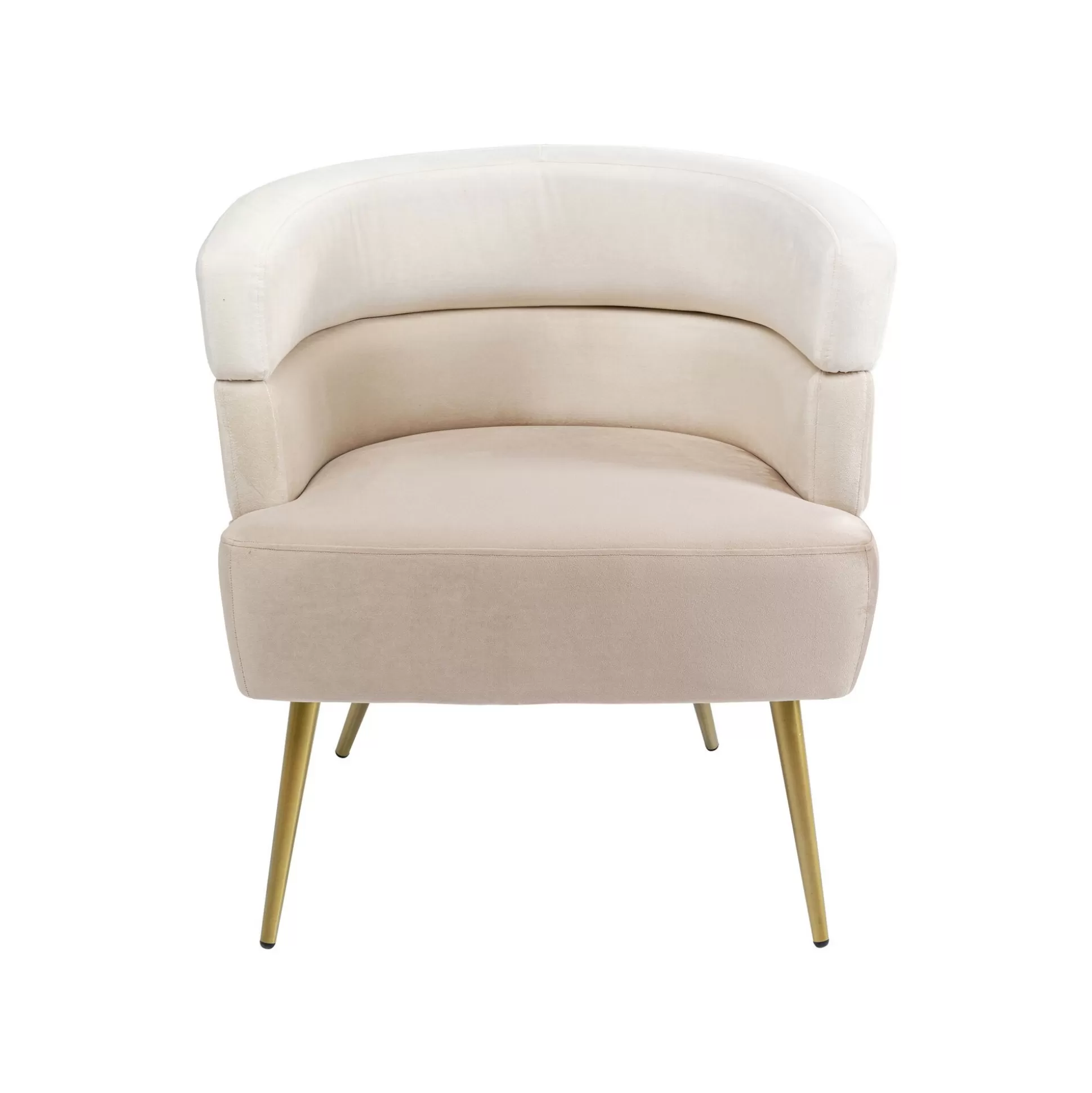Fauteuil Sandwich Velours Crème ^KARE Design Sale