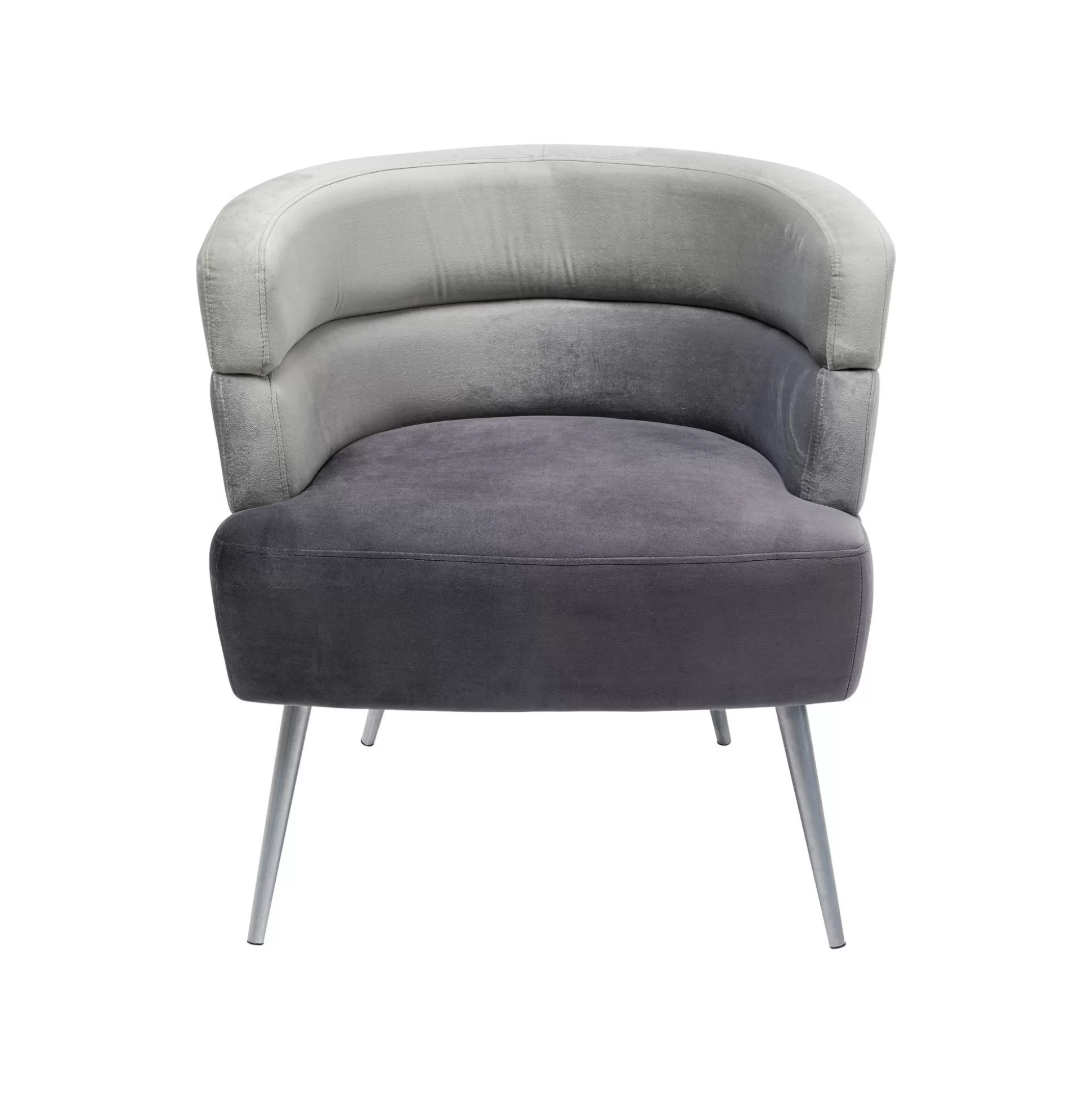 Fauteuil Sandwich Velours Gris ^KARE Design Flash Sale