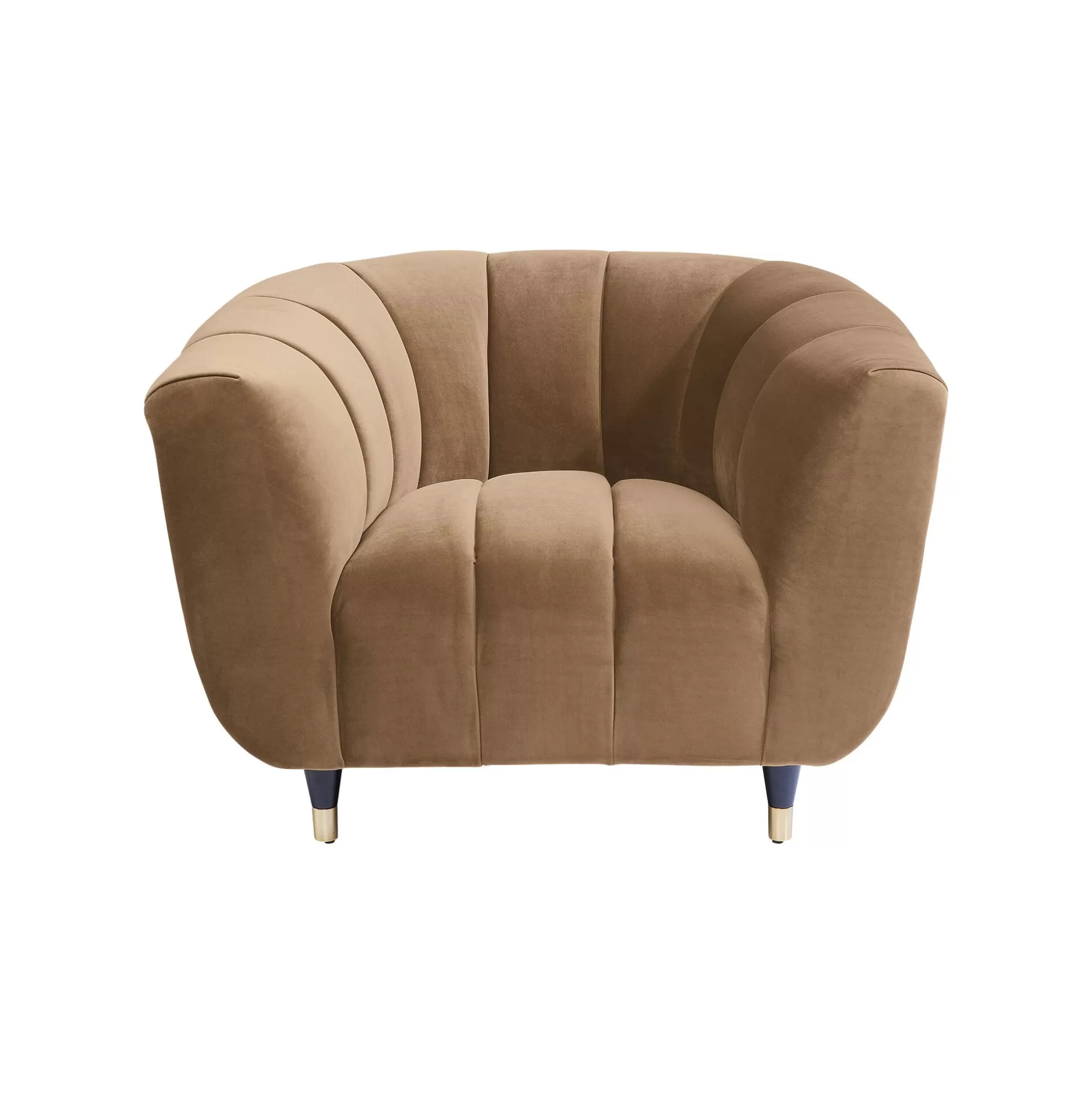Fauteuil Spectra Velours Marron ^KARE Design Best