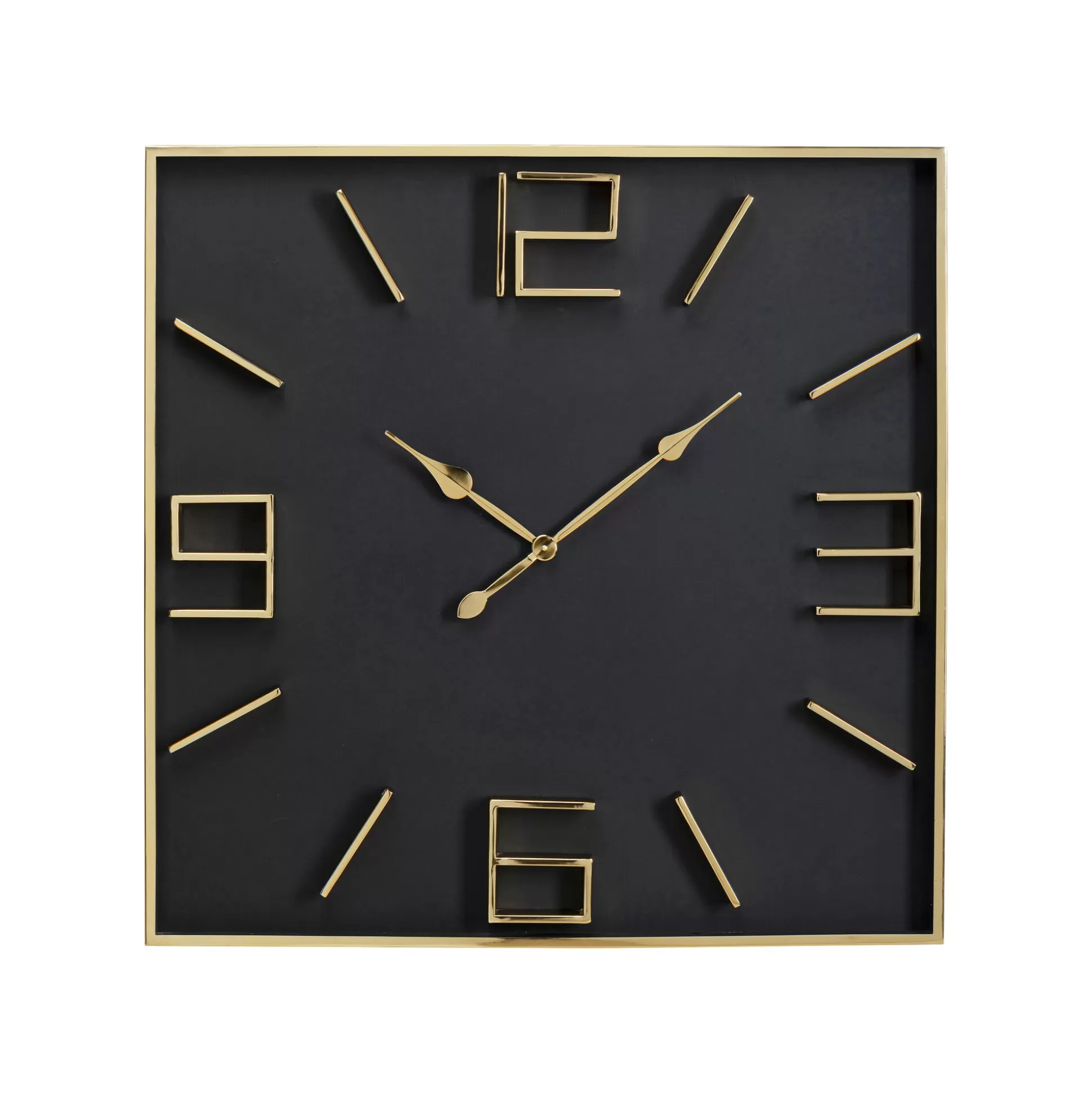 Horloge Murale Gamble Noire Et Dorée ^KARE Design Fashion