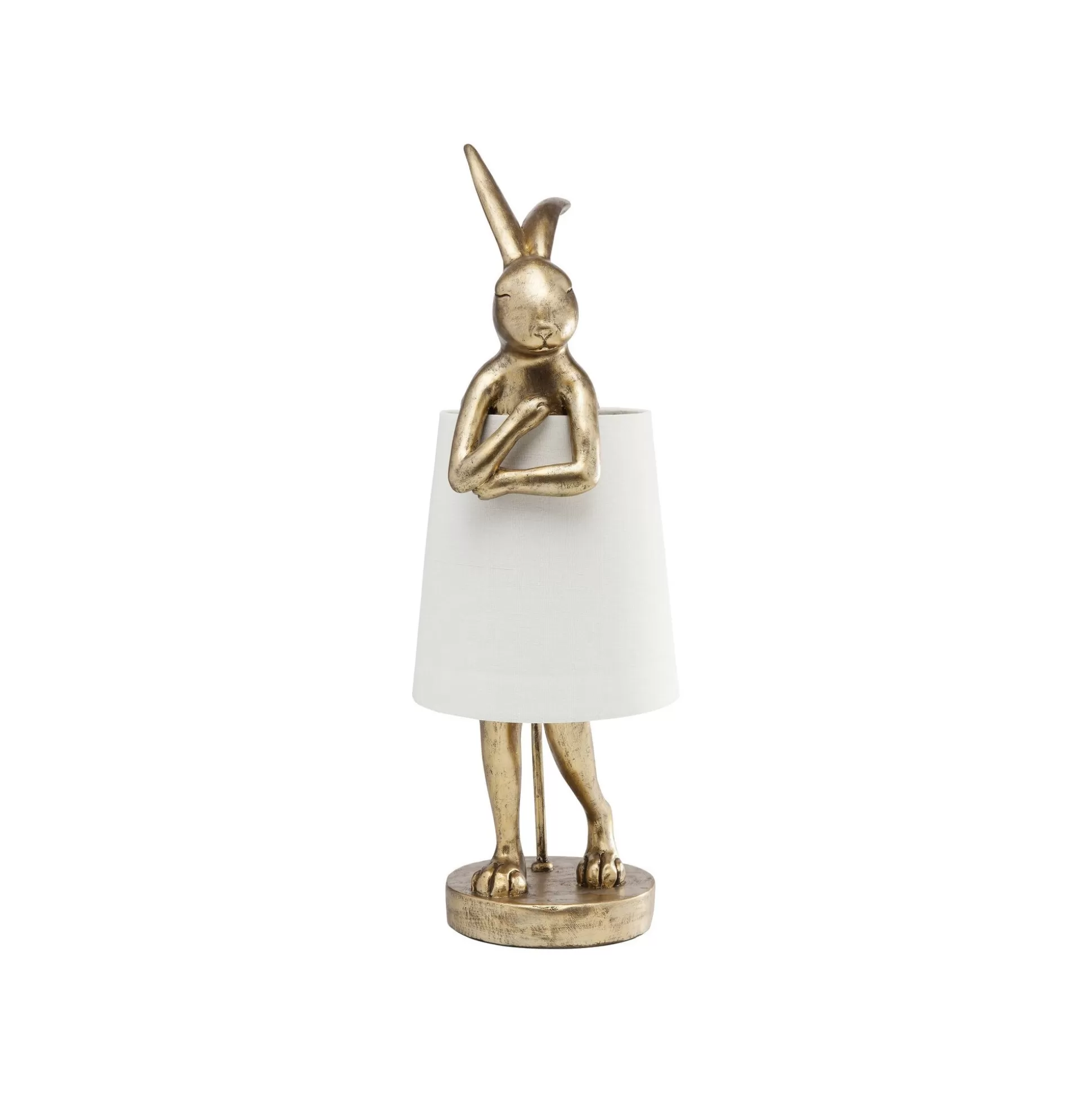 Lampe Animal Lapin Dorée Et Beige 50cm ^KARE Design Best