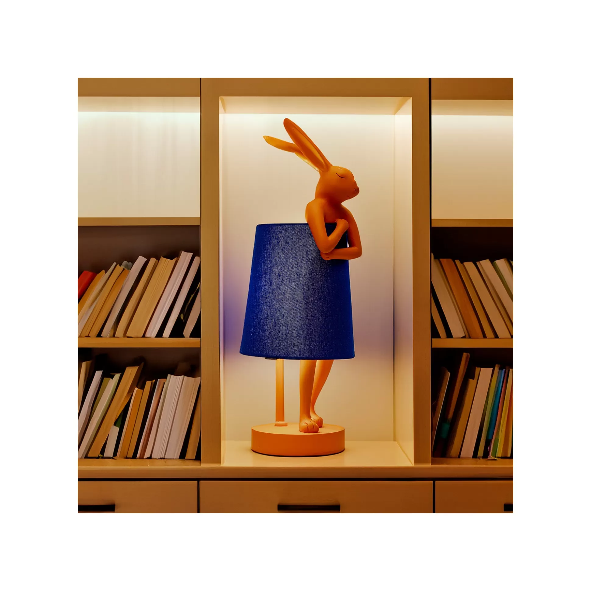 Lampe Animal Lapin Orange Et Bleue 50cm ^KARE Design Online
