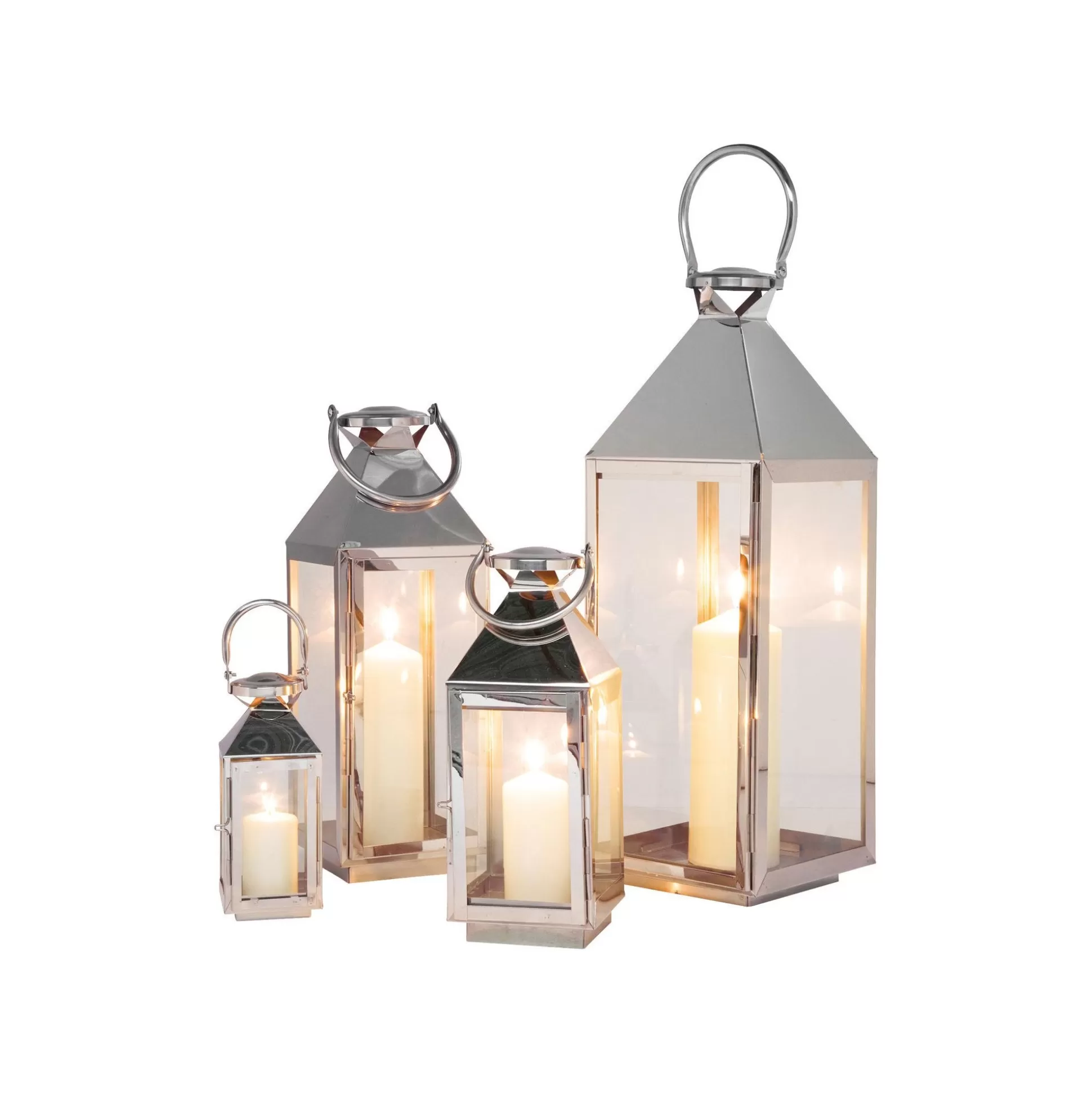 Lanternes Giardino Set De 4 Argentées ^KARE Design Store