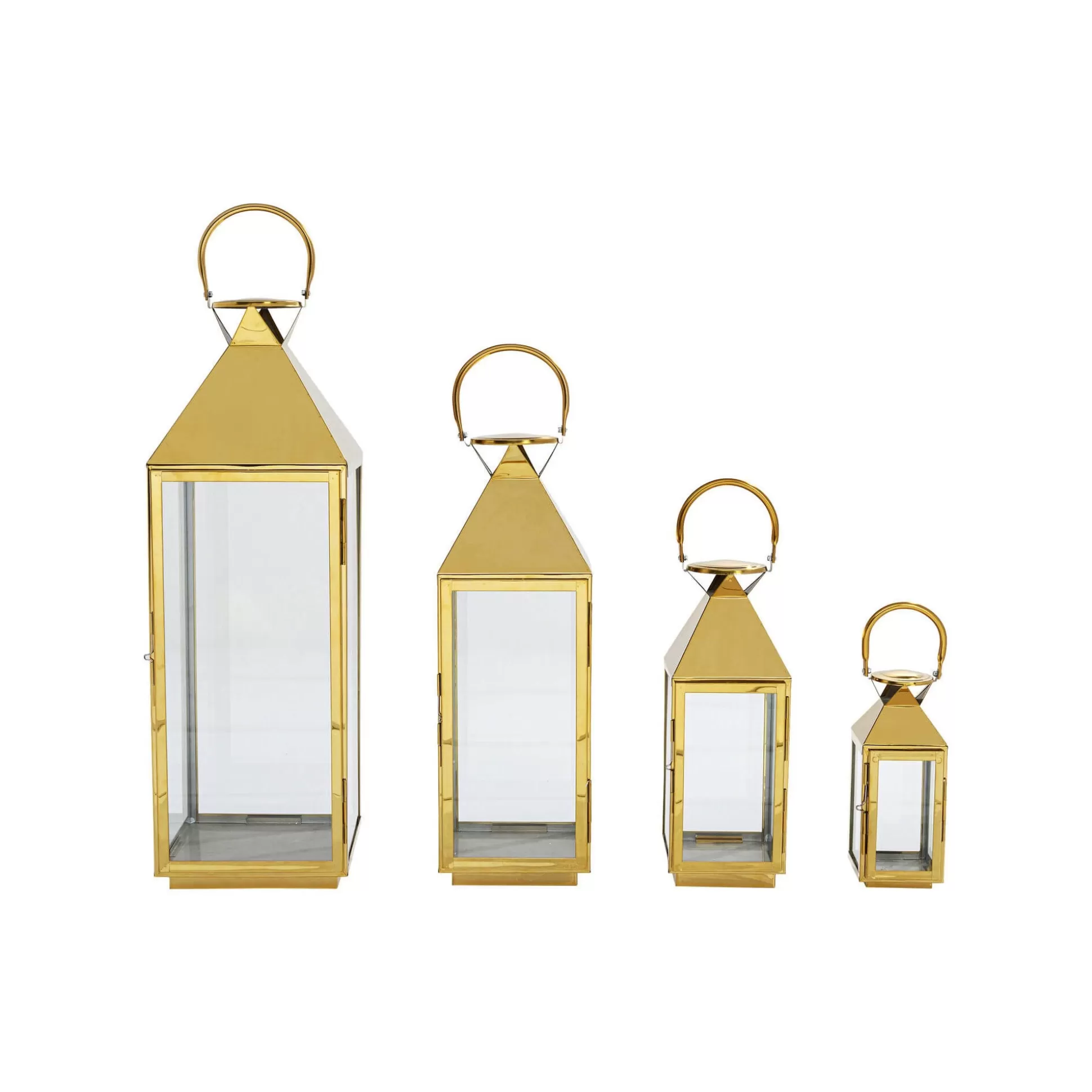 Lanternes Giardino Set De 4 Dorées ^KARE Design Outlet