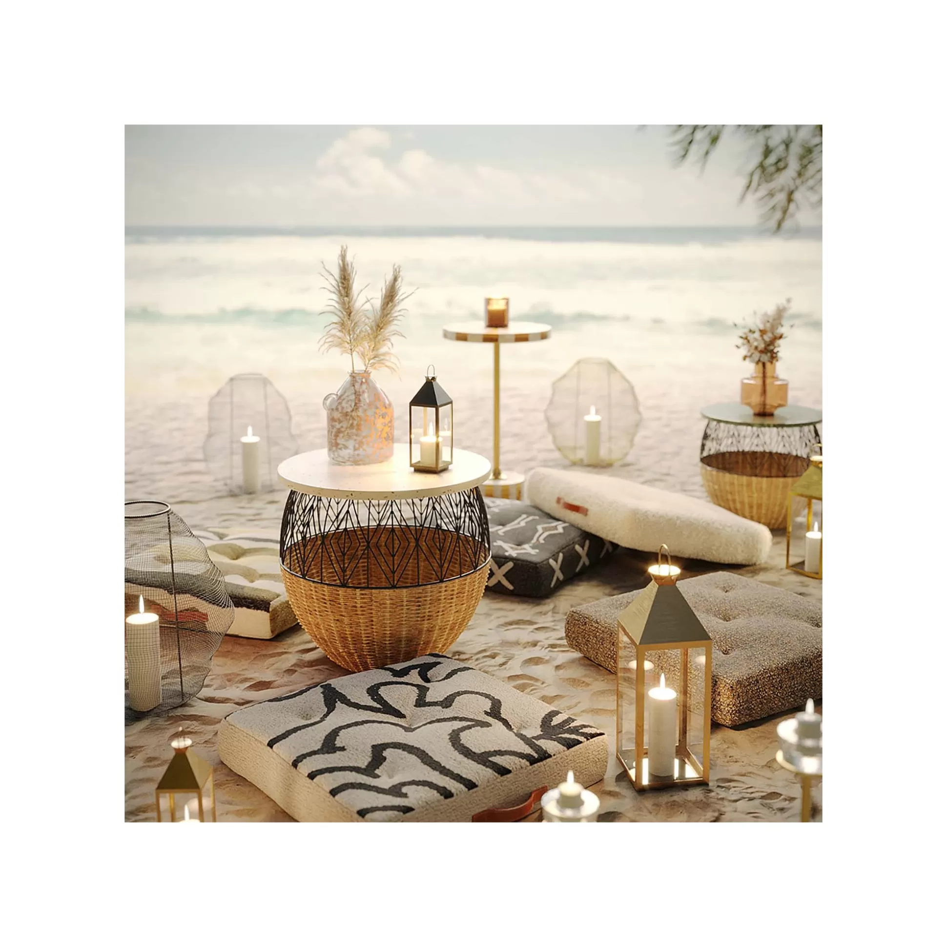 Lanternes Giardino Set De 4 Dorées ^KARE Design Outlet