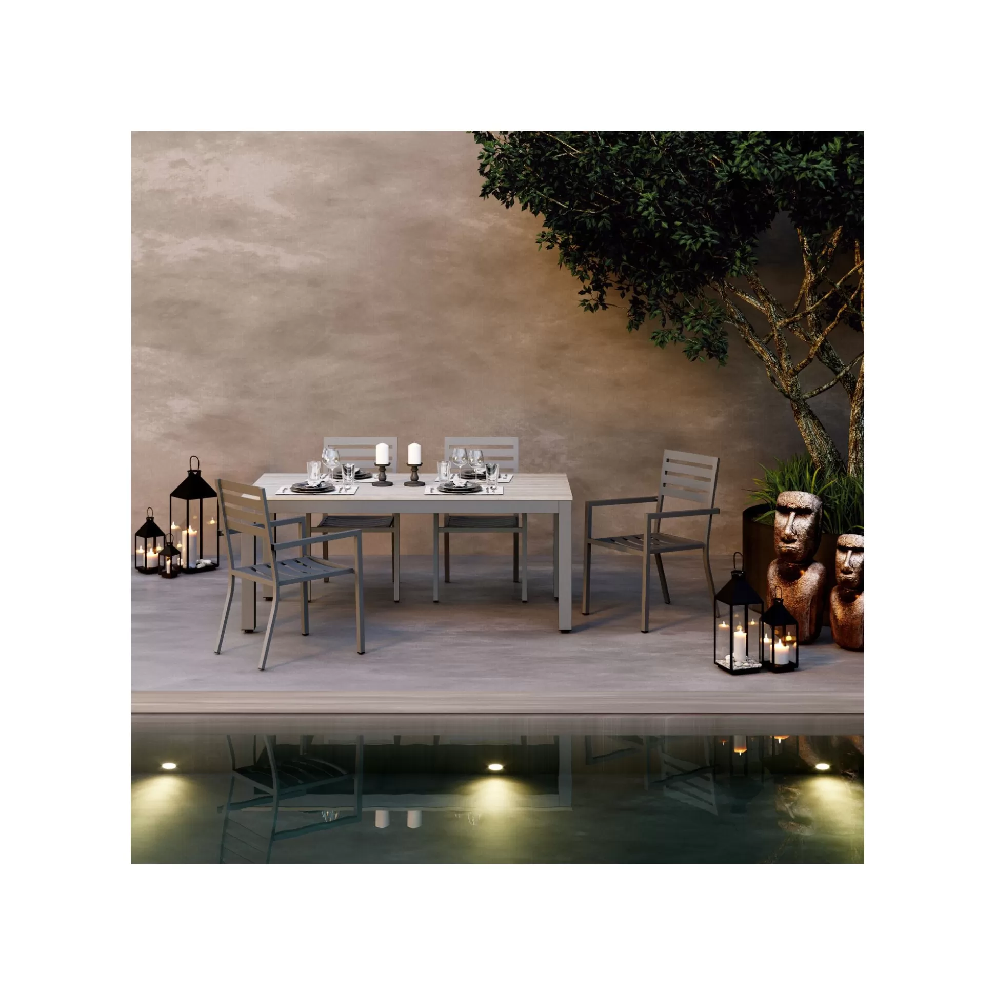 Lanternes Giardino Set De 4 Noires ^KARE Design Best