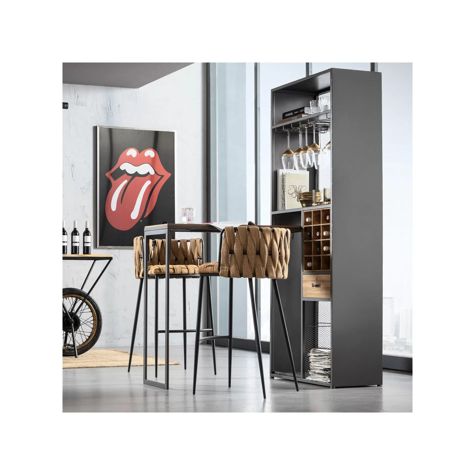 Meuble De Bar Avec Table Vinoteca ^KARE Design Outlet